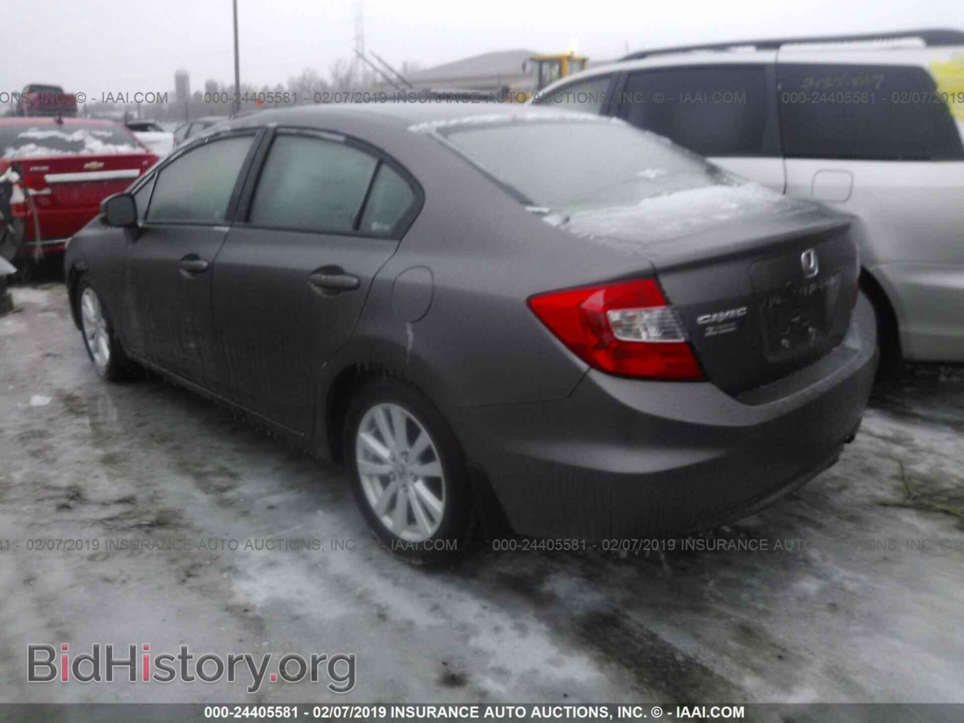2012 HONDA CIVIC - VIN: 19XFB2F83CE037262 - Фото 3