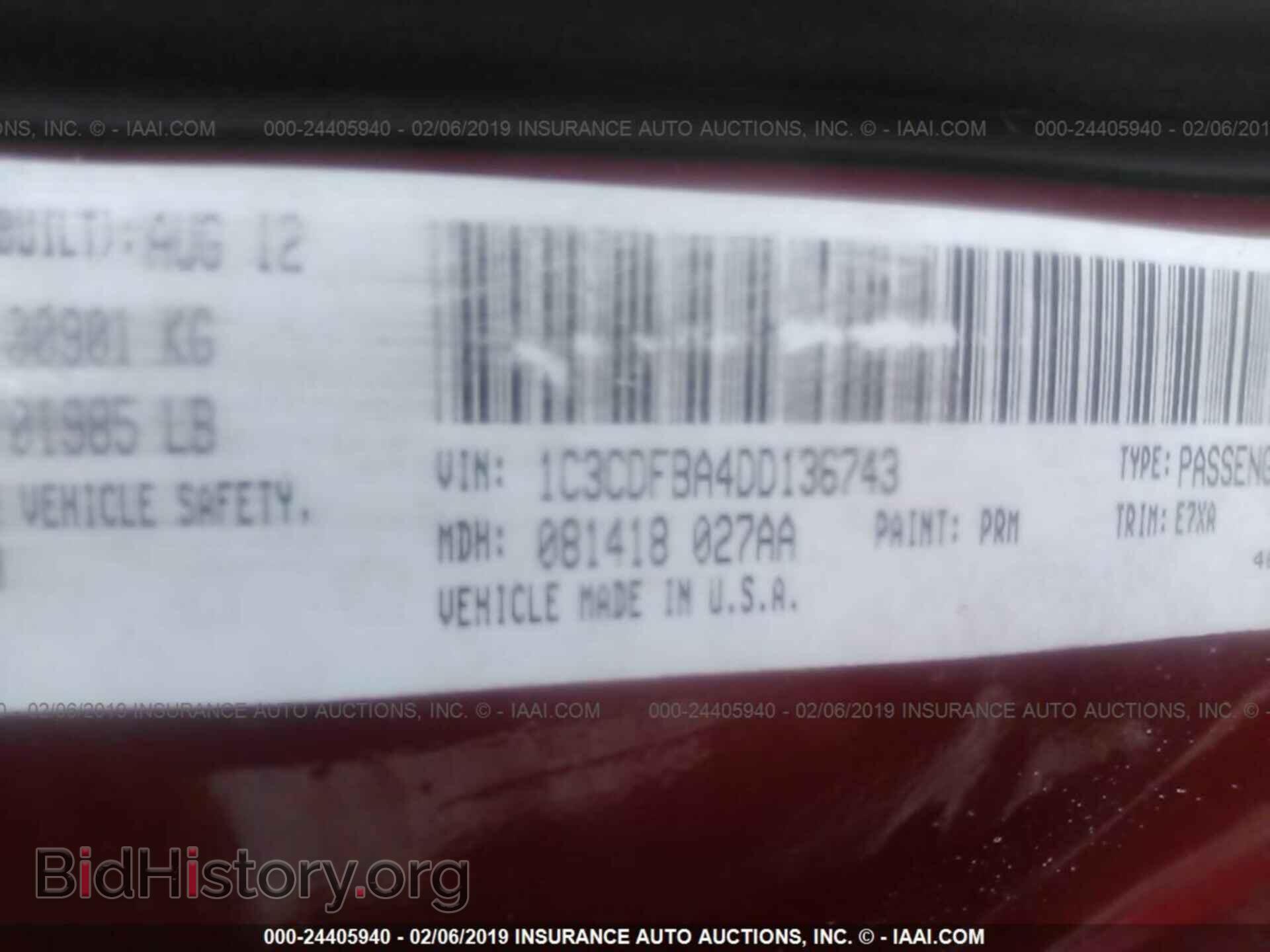 2013 DODGE DART - VIN: 1C3CDFBA4DD136743 - Photo 9