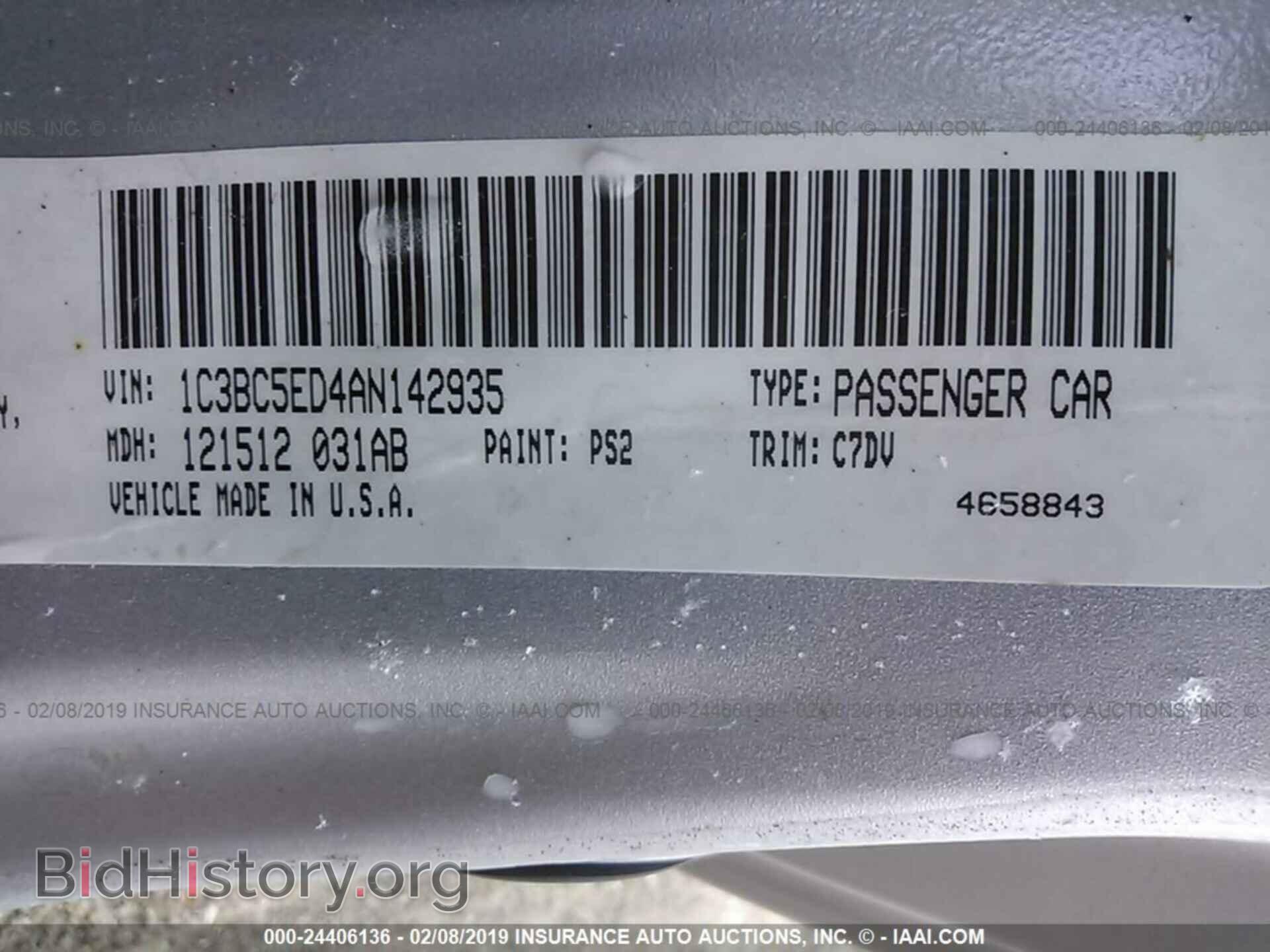 2010 CHRYSLER SEBRING - VIN: 1C3BC5ED4AN142935 - Фото 9