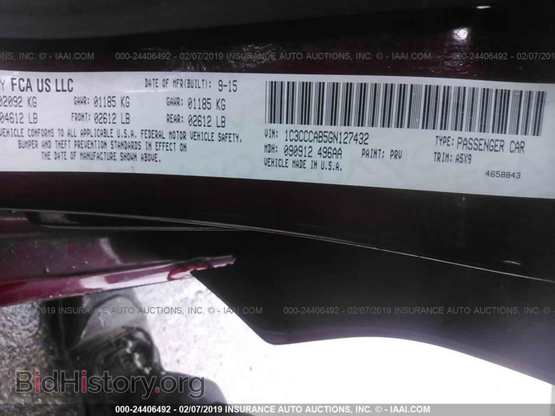 2016 CHRYSLER 200 - VIN: 1C3CCCAB5GN127432 - Photo 9