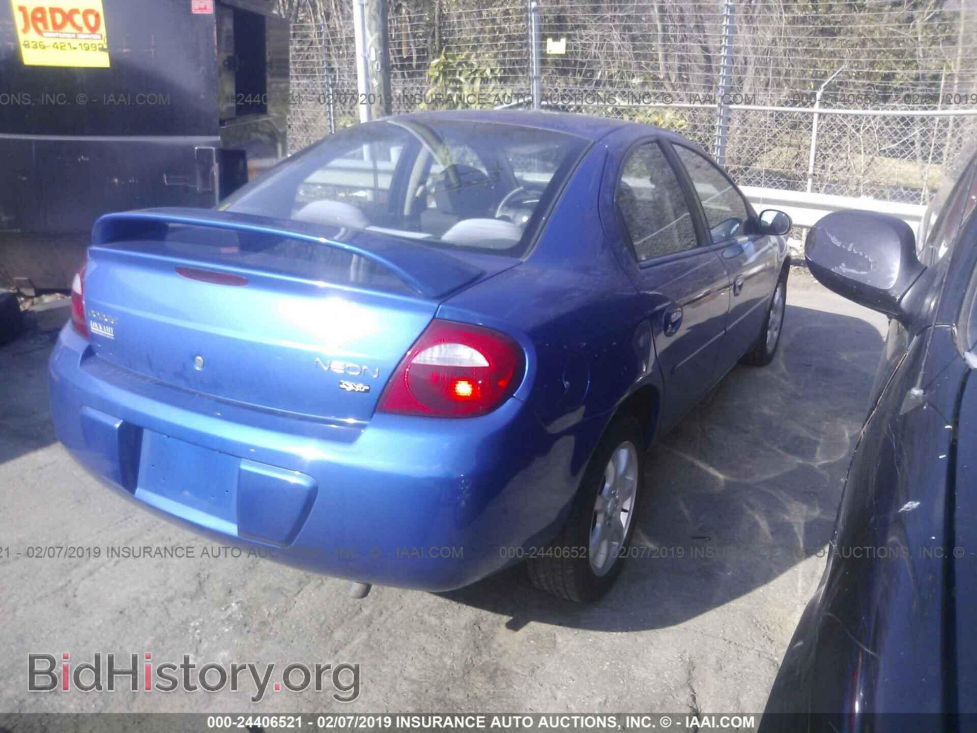 2005 DODGE NEON - VIN: 1B3ES56TX5D186601 - Фото 4