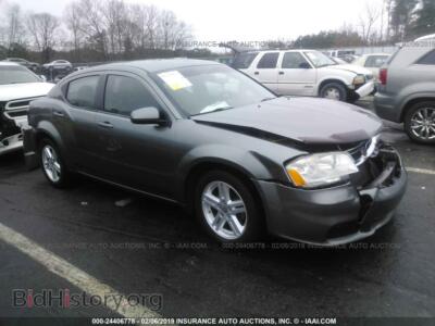 2012 Dodge AVENGER SXT, серый — VIN 1C3CDZCB9CN193165, IAAI