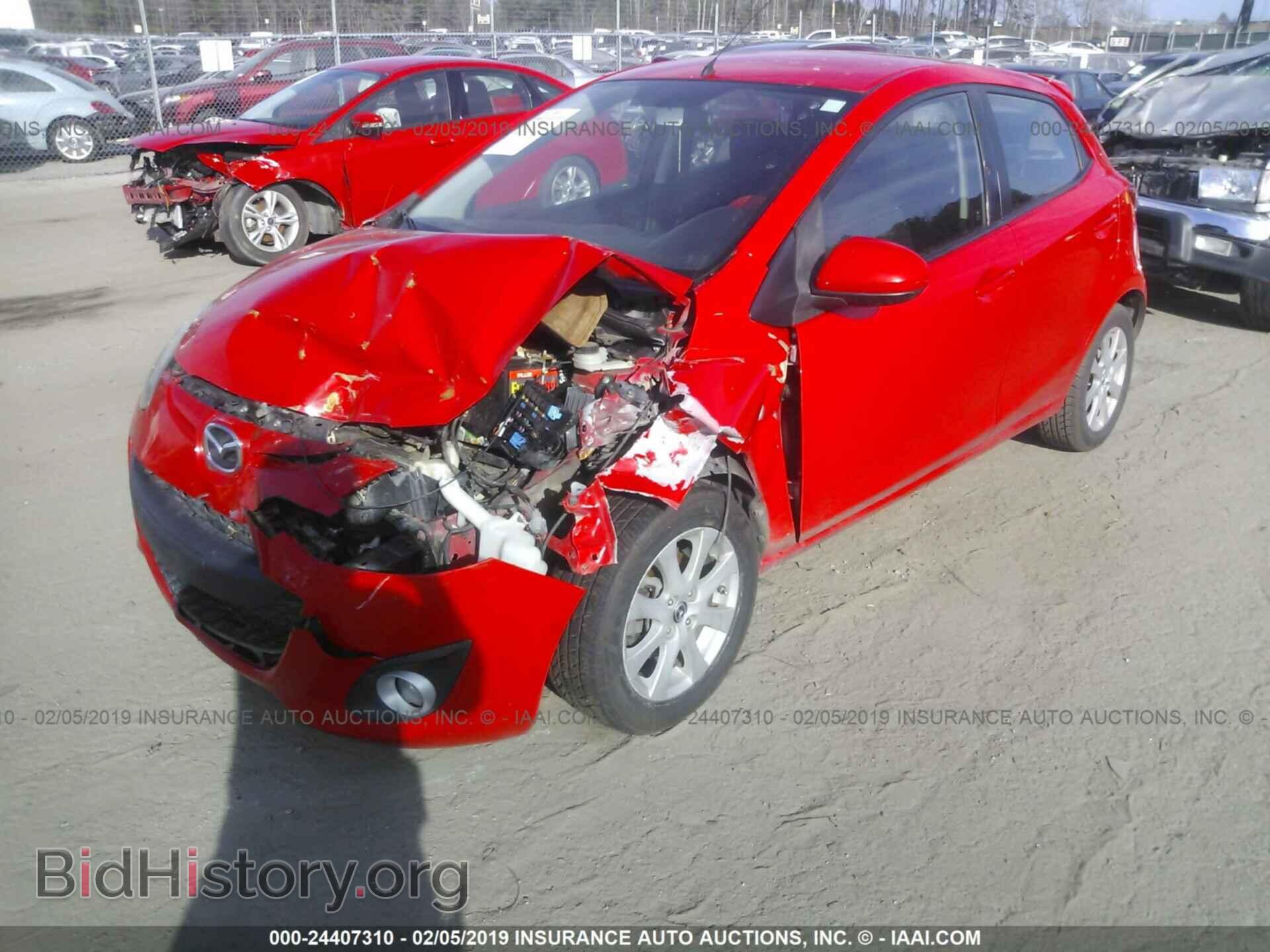 2013 MAZDA MAZDA2 - VIN: JM1DE1LY1D0158878 - Фото 2