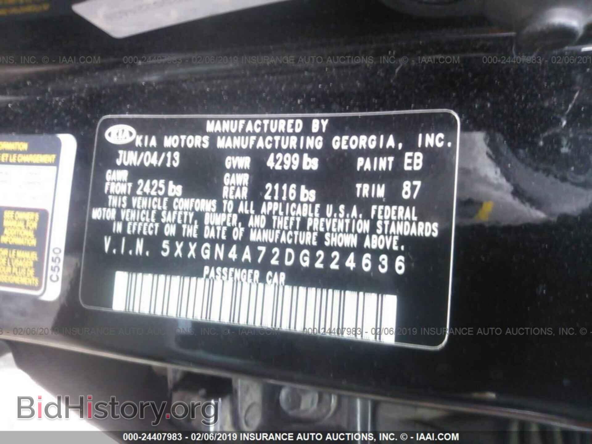 2013 KIA OPTIMA - VIN: 5XXGN4A72DG224636 - Photo 9