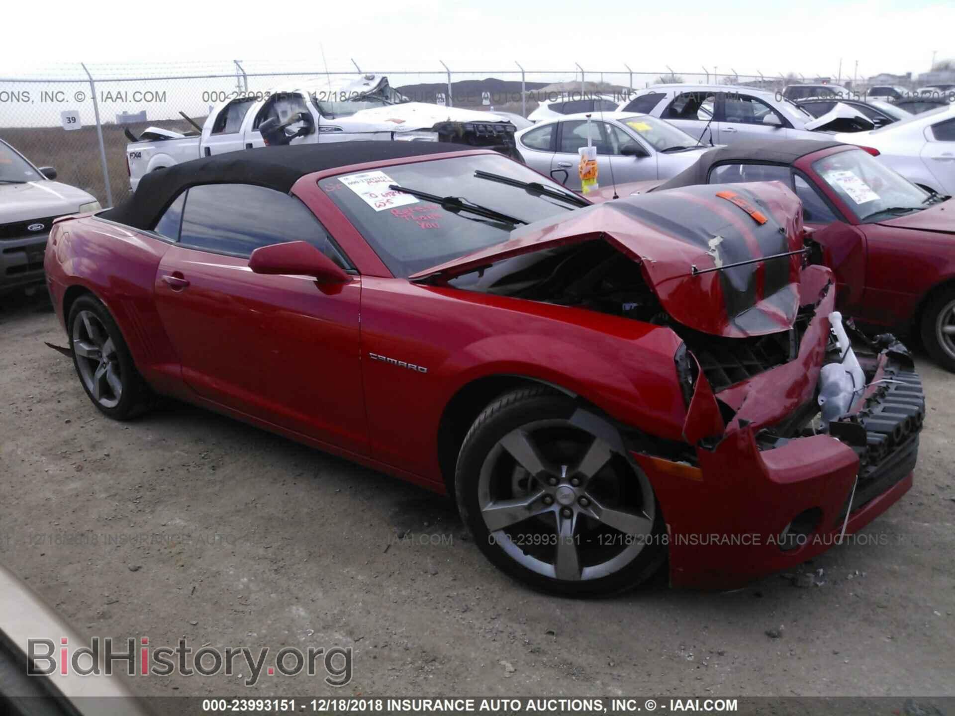 Photo 2G1FC3D32C9102622 - CHEVROLET CAMARO 2012
