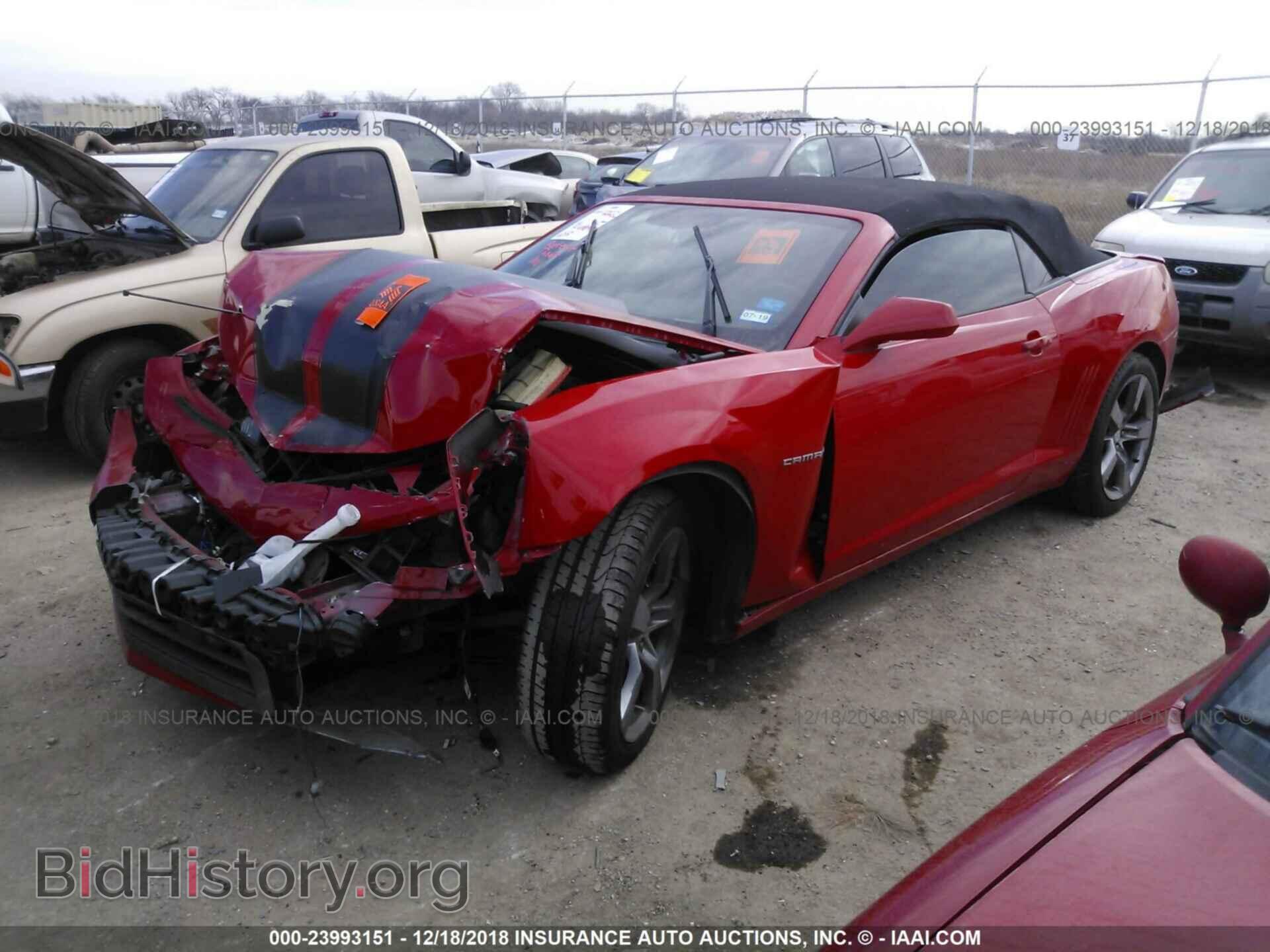 2012 CHEVROLET CAMARO - VIN: 2G1FC3D32C9102622 - Фото 2