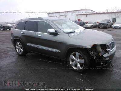 2012 Jeep GRAND CHEROKEE Overland, серебристый — VIN 1C4RJFCT5CC155353, IAAI