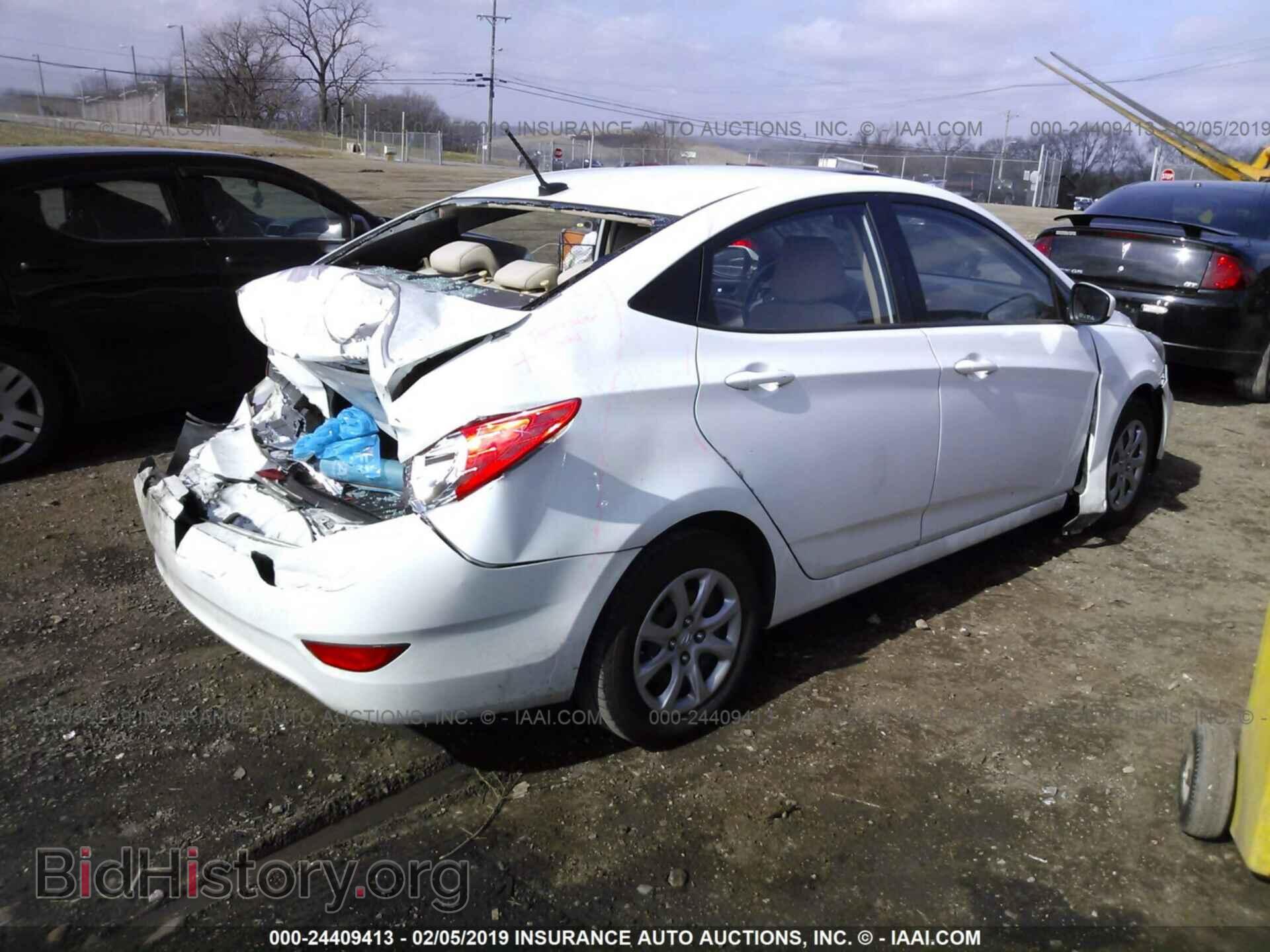 2013 HYUNDAI ACCENT - VIN: KMHCT4AE4DU509668 - Фото 4