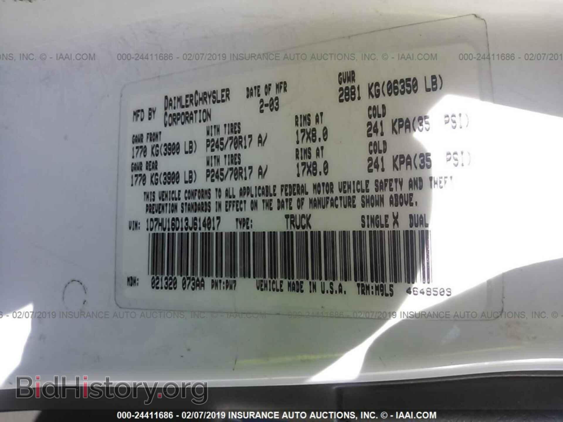 2003 DODGE RAM 1500 - VIN: 1D7HU16D13J614017 - Photo 9