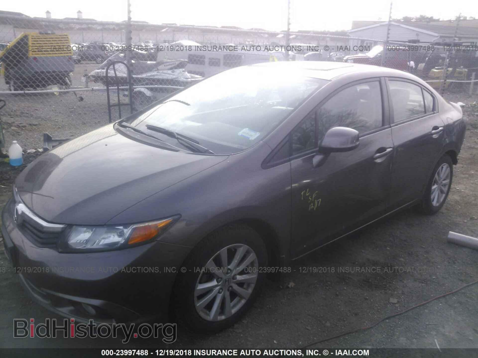 2012 HONDA CIVIC - VIN: 2HGFB2F98CH506733 - Photo 2
