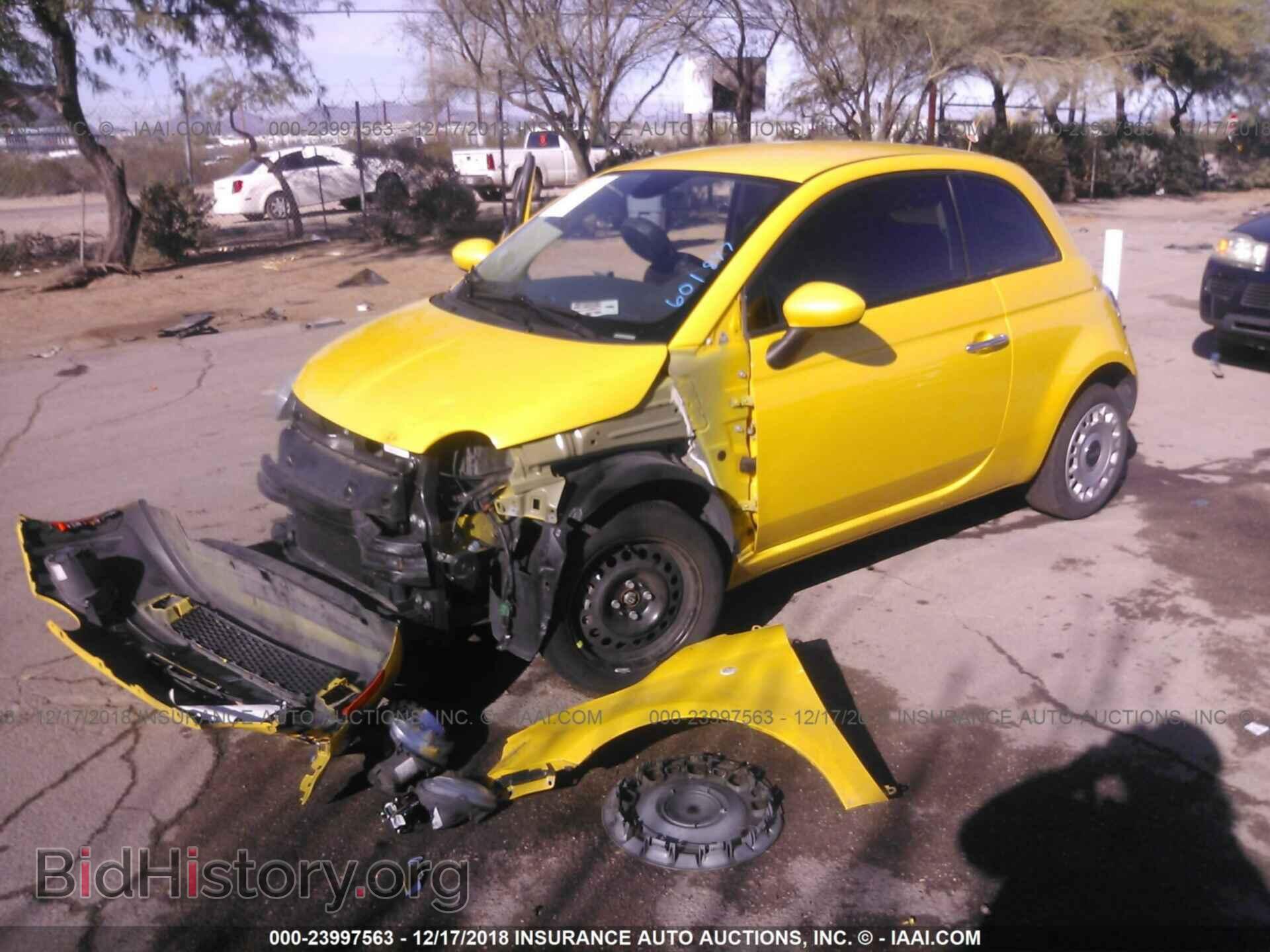 2015 FIAT 500 - VIN: 3C3CFFARXFT601847 - Photo 2