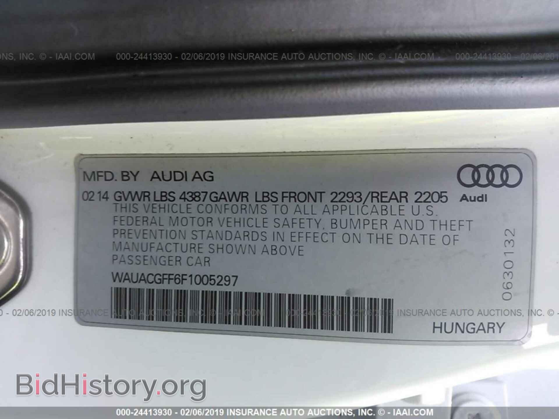 2015 AUDI A3 - VIN: WAUACGFF6F1005297 - Фото 9