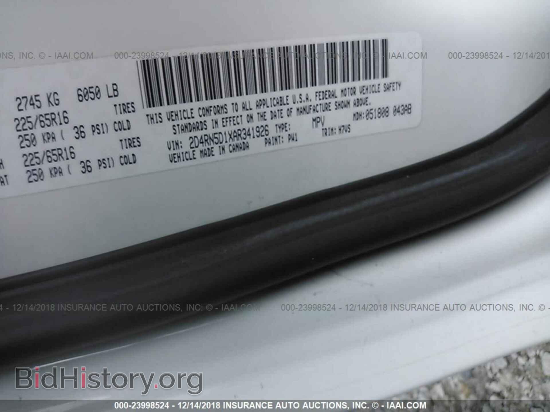 2010 DODGE GRAND CARAVAN - VIN: 2D4RN5D1XAR341926 - Фото 9