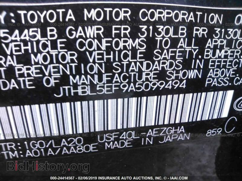 2010 Lexus LS (VIN JTHBL5EF9A5099494) — photo 9 of 10