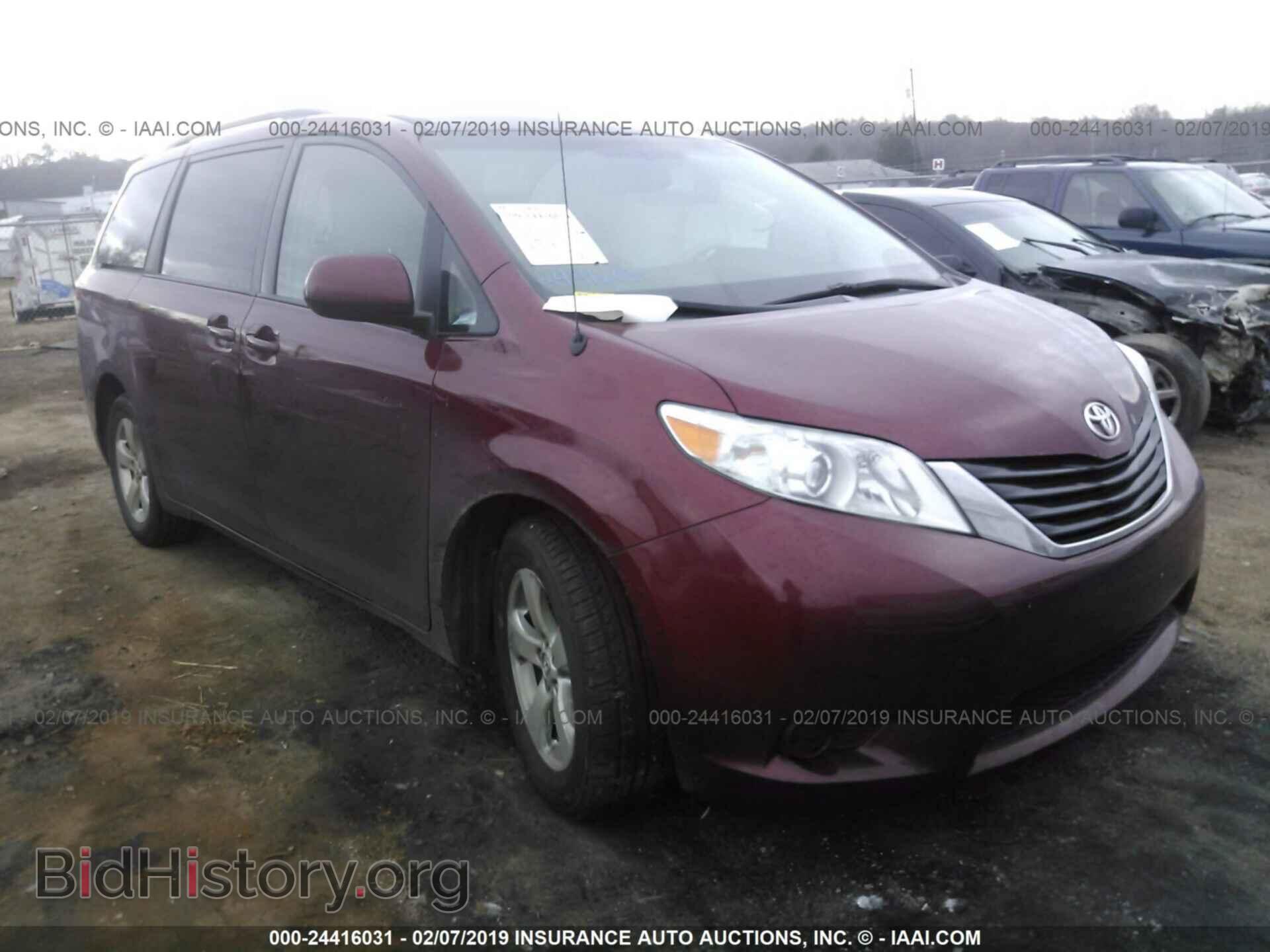 Фотография 5TDKK3DC5ES482476 - TOYOTA SIENNA 2014