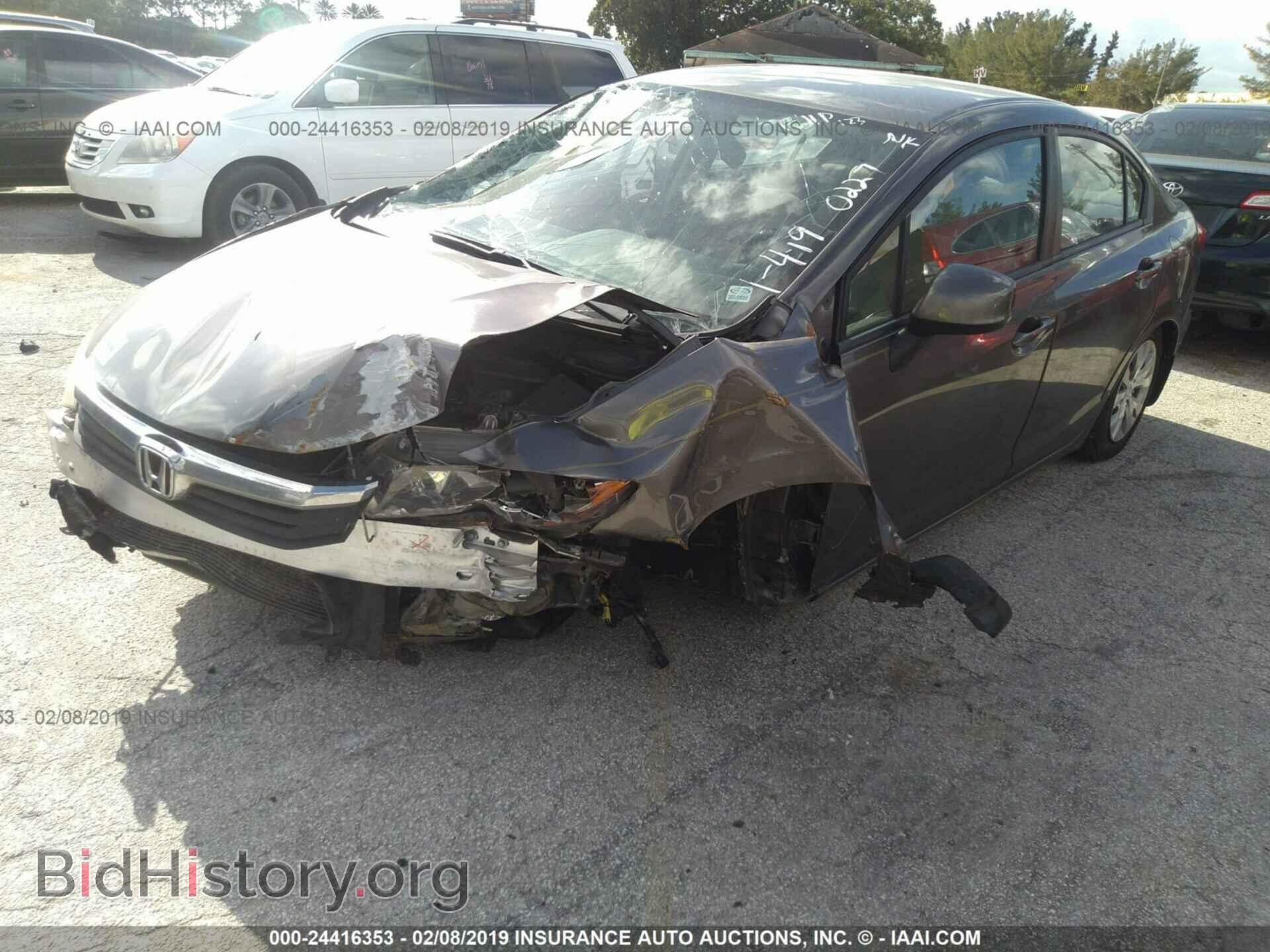 2012 HONDA CIVIC - VIN: 19XFB2F5XCE080227 - Фото 2
