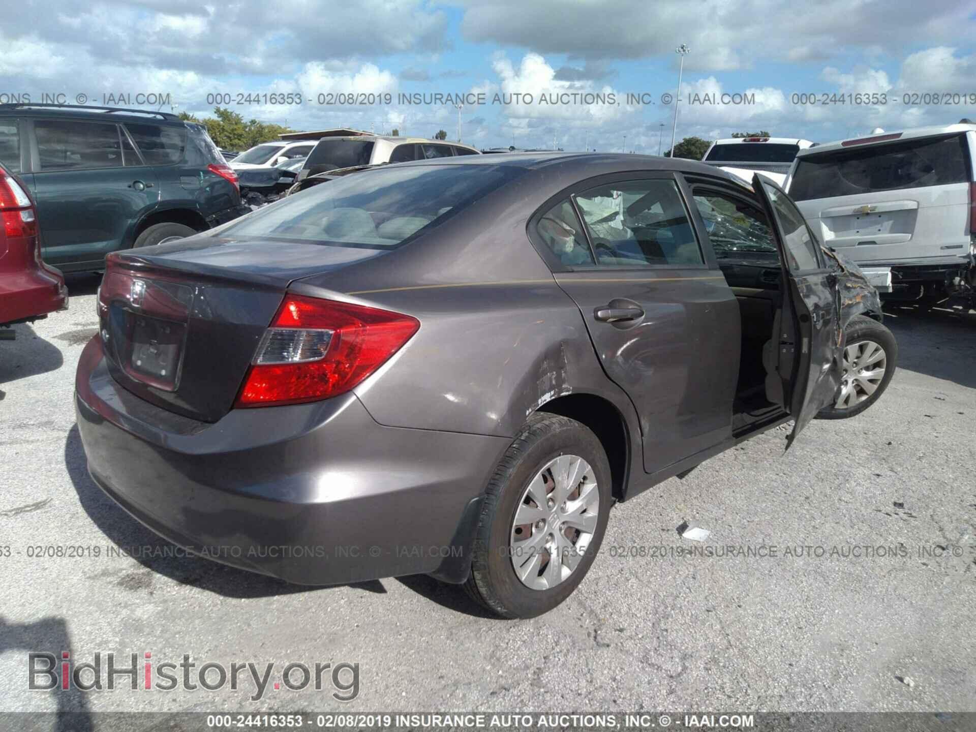 2012 HONDA CIVIC - VIN: 19XFB2F5XCE080227 - Фото 4