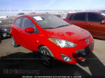 2012 Mazda MAZDA2, красный — VIN JM1DE1LY8C0140571, IAAI