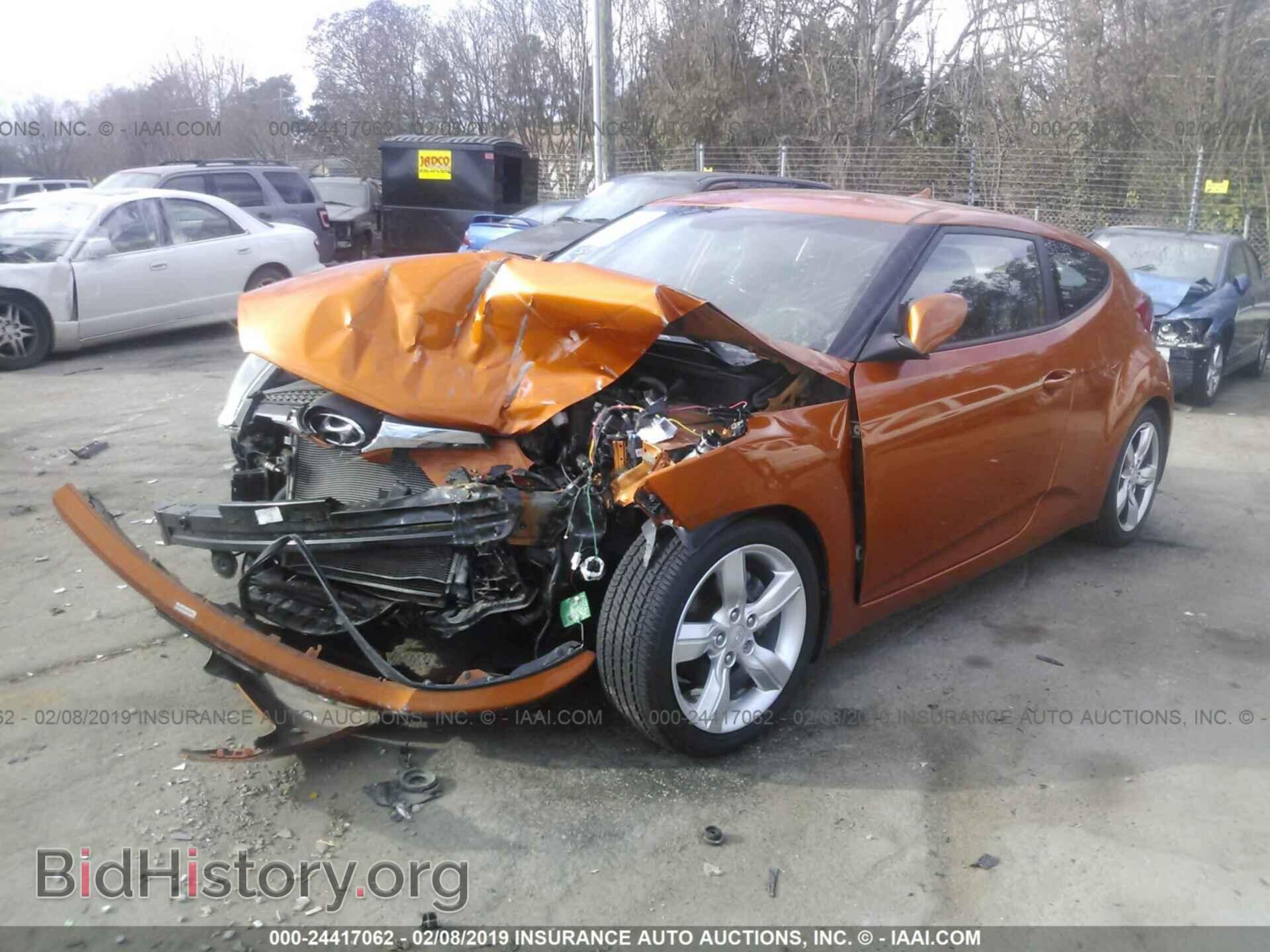 2012 HYUNDAI VELOSTER - VIN: KMHTC6AD7CU020845 - Фото 2