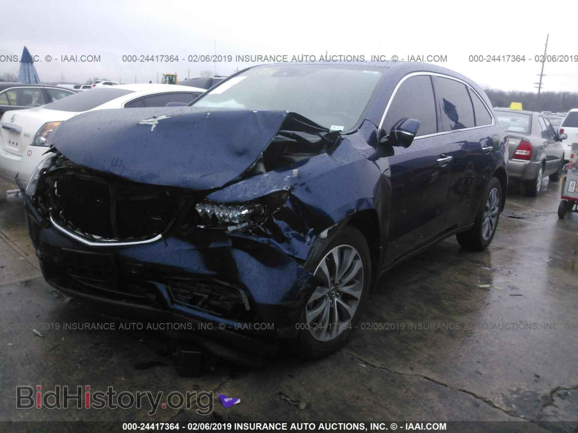 2016 ACURA MDX - VIN: 5FRYD4H65GB021167 - Фото 2