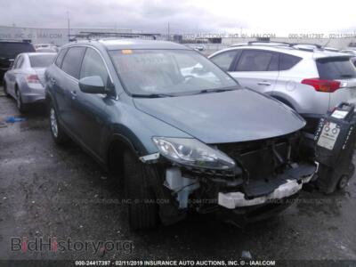 2013 Mazda CX-9 Touring, green — VIN JM3TB2CA1D0411198, IAAI