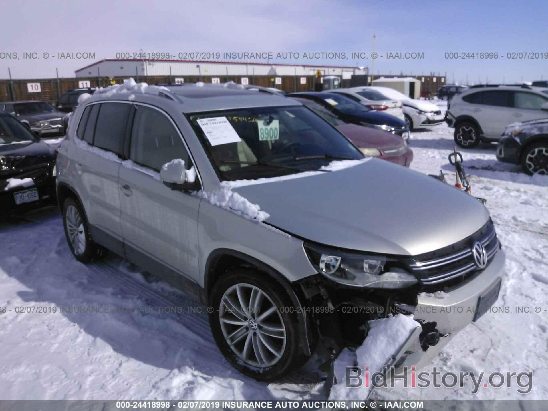 Фотография WVGBV7AX9CW585401 - VOLKSWAGEN TIGUAN 2012