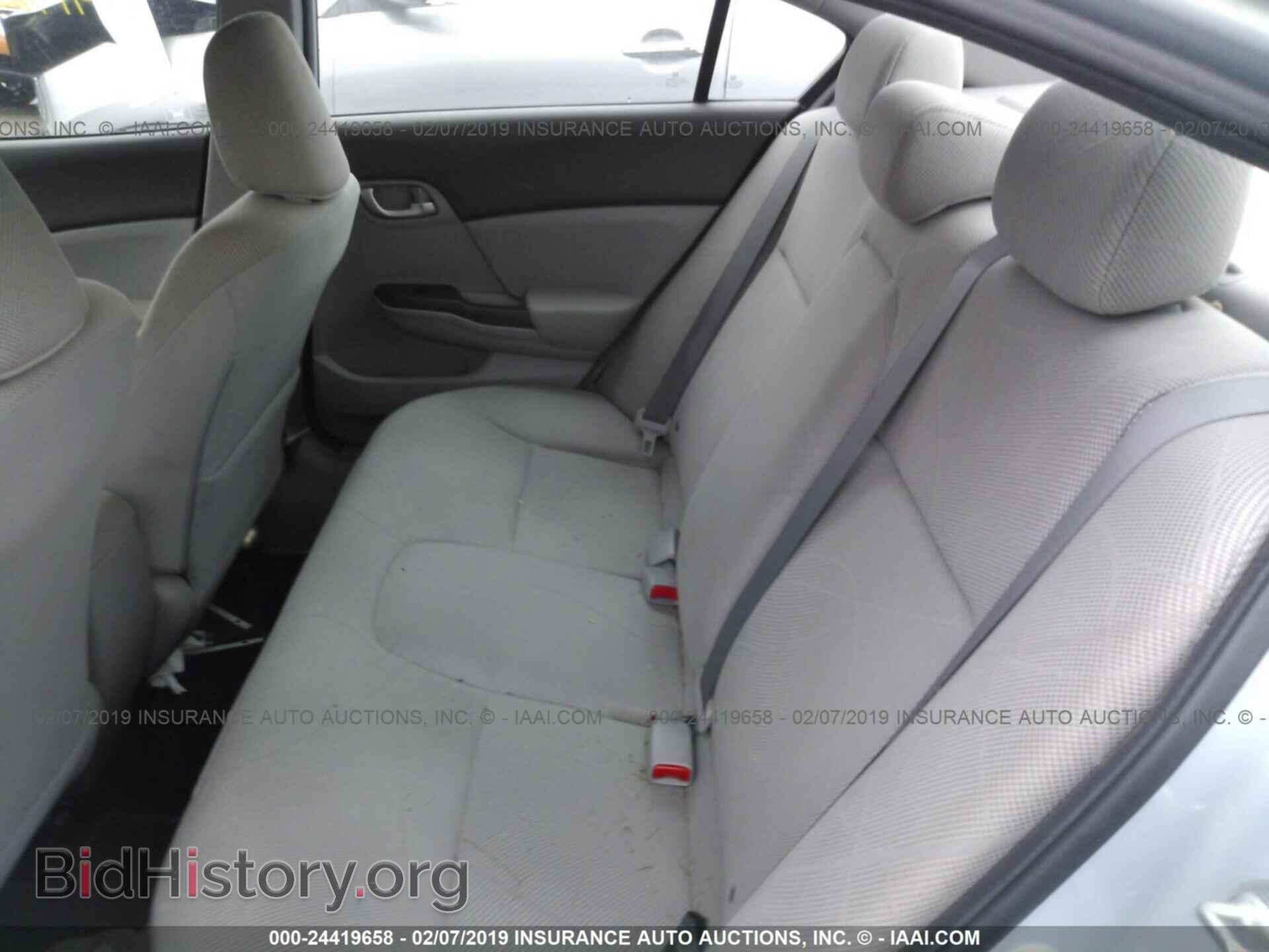 2012 HONDA CIVIC - VIN: 2HGFB2F57CH524606 - Фото 8