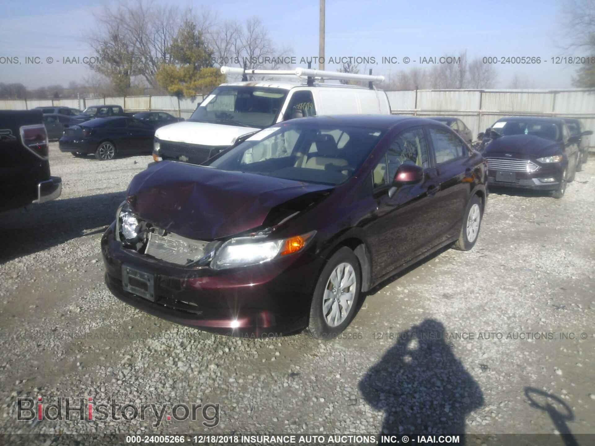 2012 HONDA CIVIC - VIN: JHMFB2F59CS002954 - Photo 2