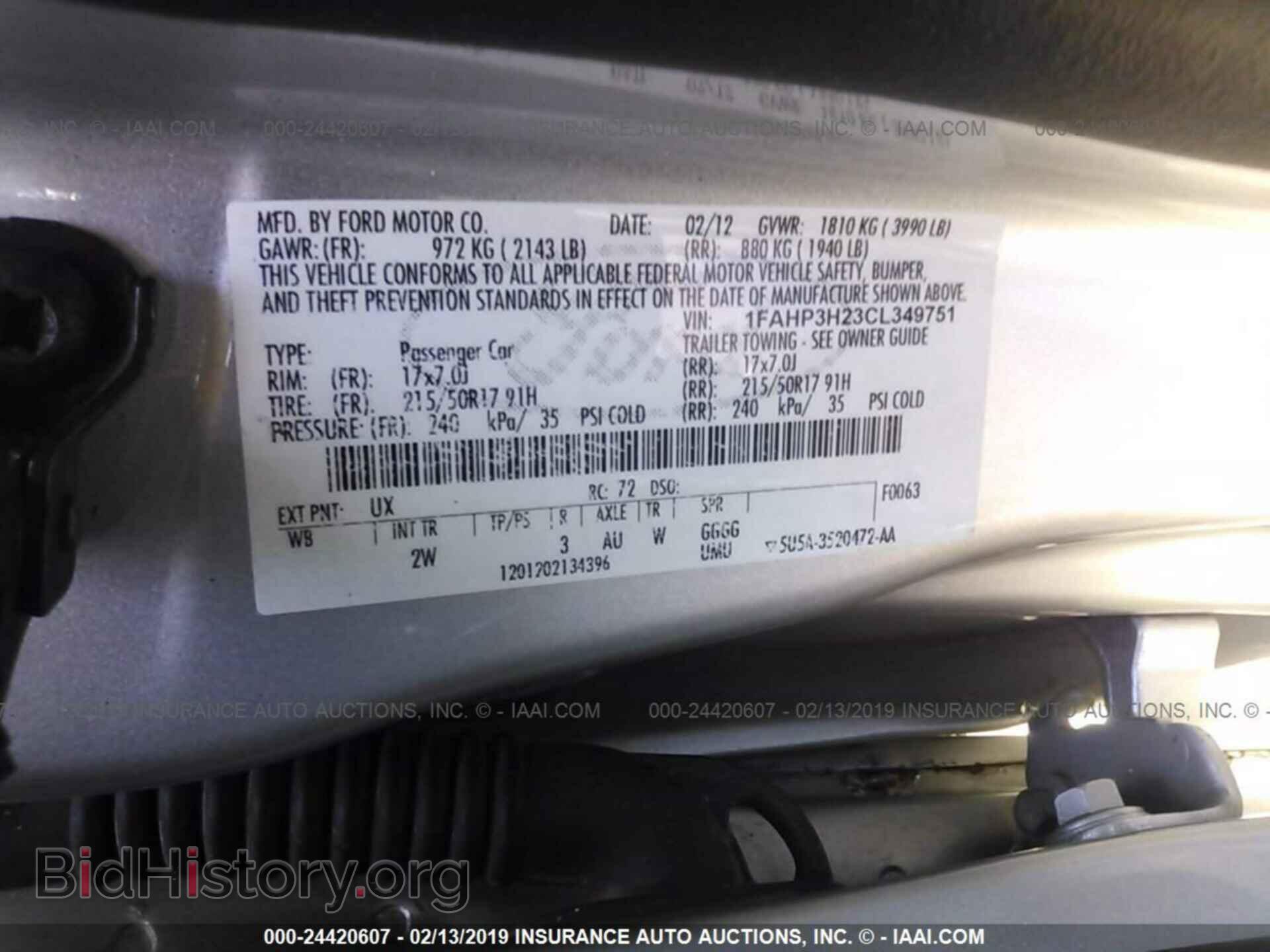 2012 FORD FOCUS - VIN: 1FAHP3H23CL349751 - Photo 9