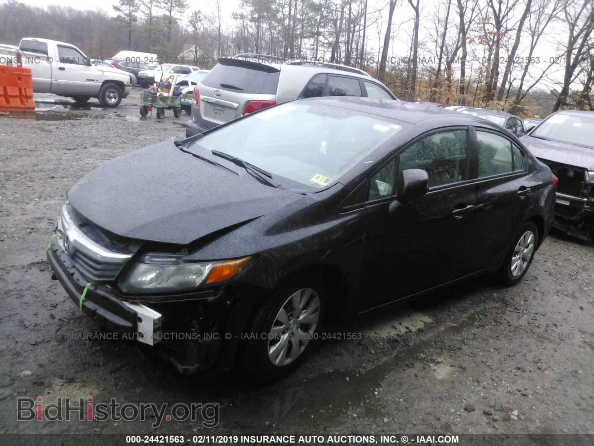 2012 HONDA CIVIC - VIN: 2HGFB2F50CH599129 - Фото 2