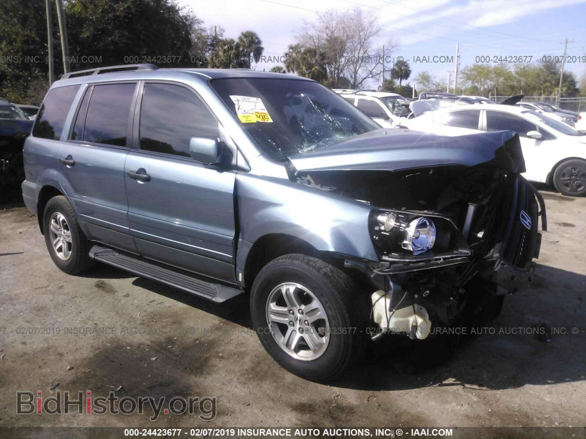 Photo 5FNYF18645B021068 - HONDA PILOT 2005