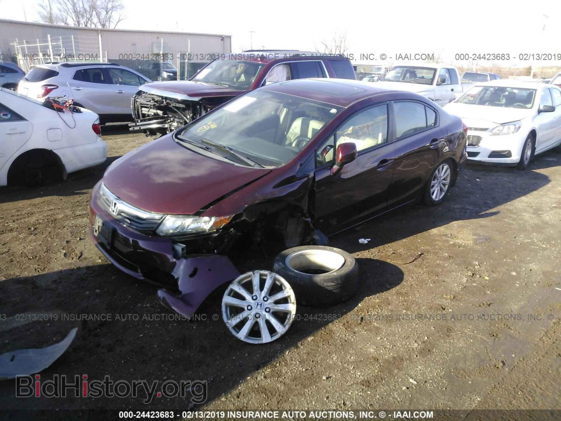 2012 HONDA CIVIC - VIN: 19XFB2F93CE040817 - Фото 2