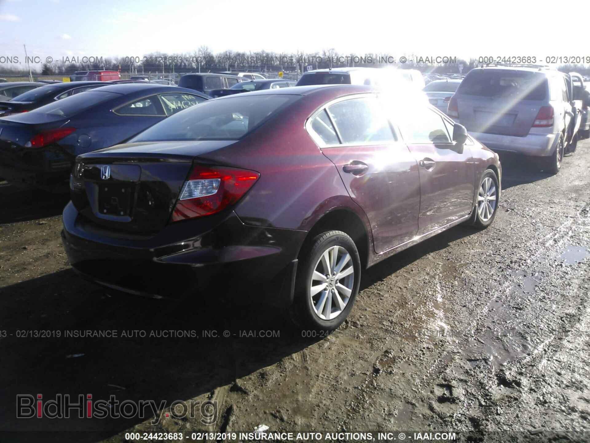 2012 HONDA CIVIC - VIN: 19XFB2F93CE040817 - Фото 4