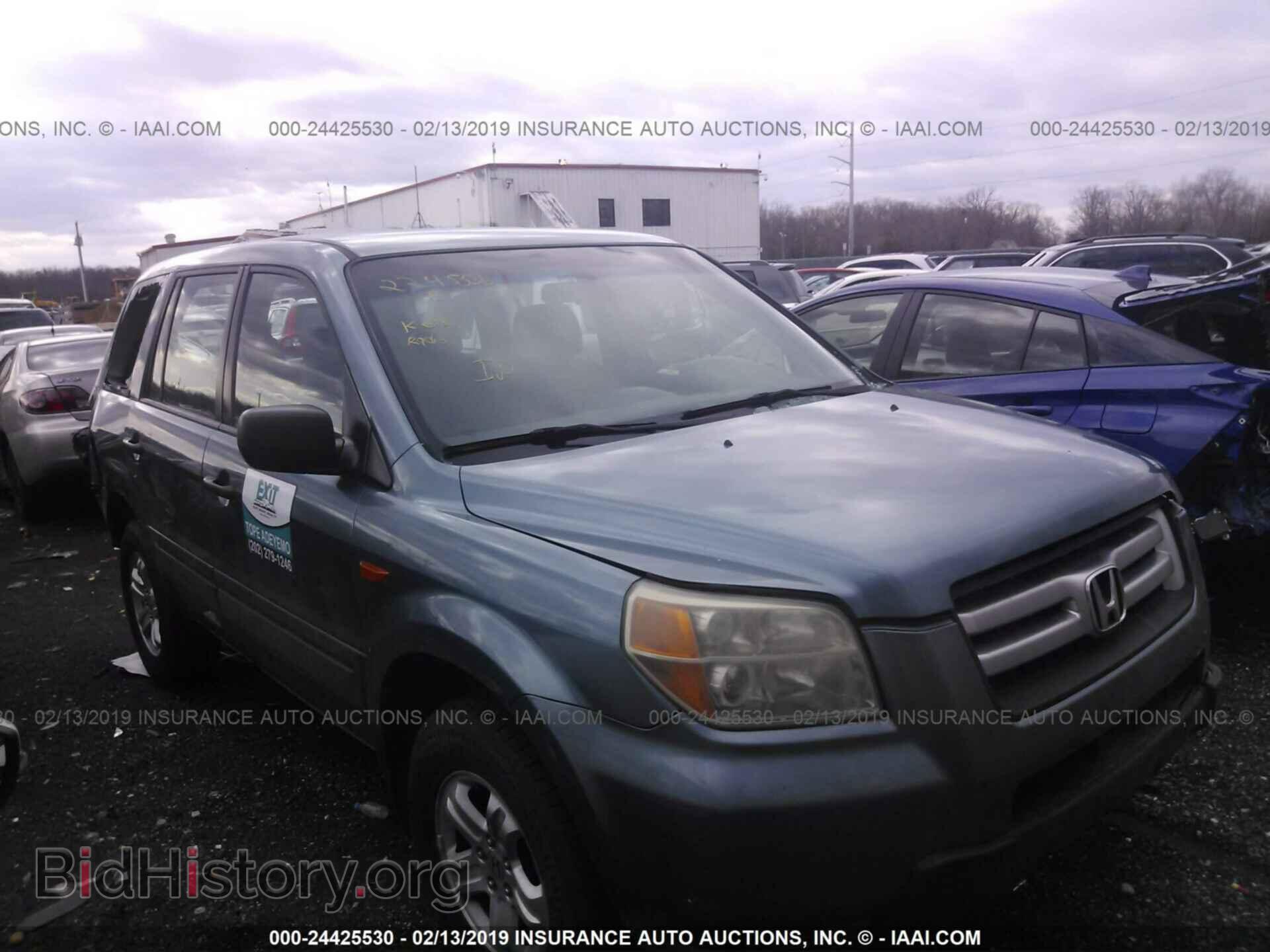 Фотография 5FNYF18146B007967 - HONDA PILOT 2006