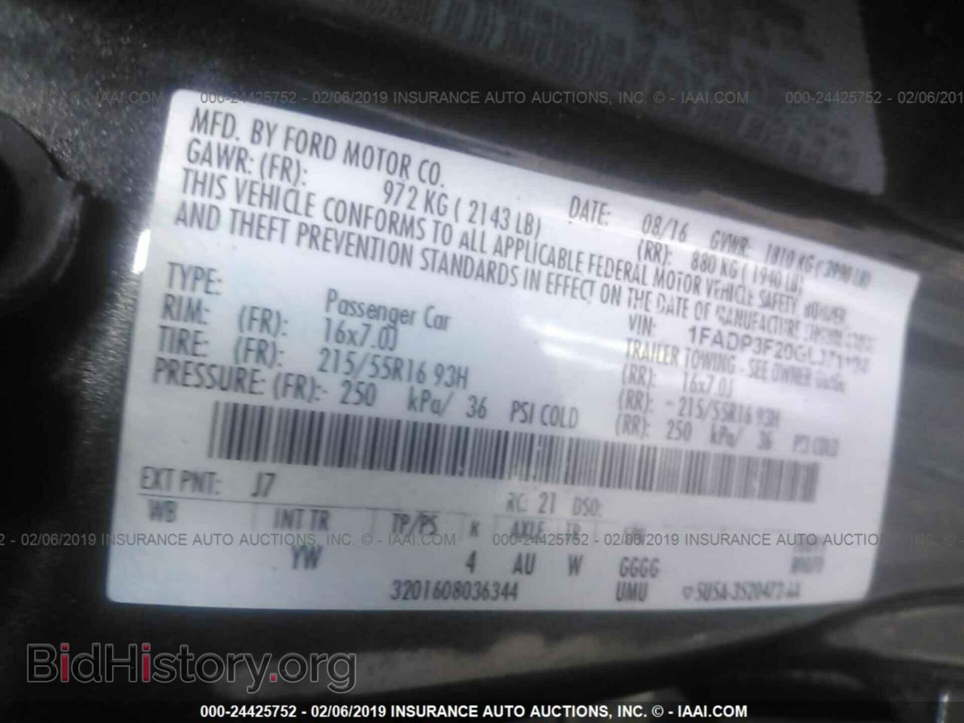 2016 FORD FOCUS - VIN: 1FADP3F20GL371102 - Фото 9
