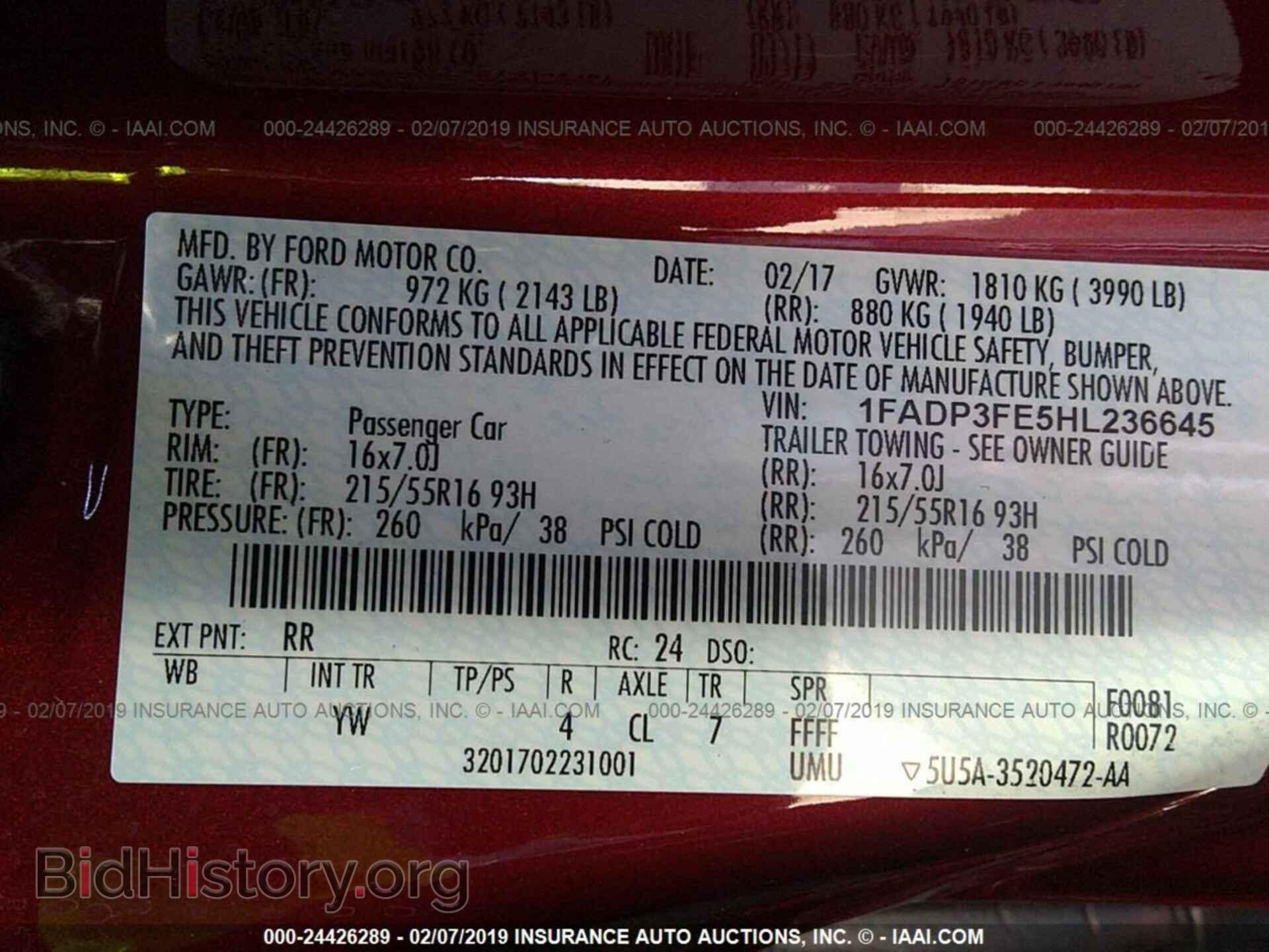 2017 FORD FOCUS - VIN: 1FADP3FE5HL236645 - Photo 9