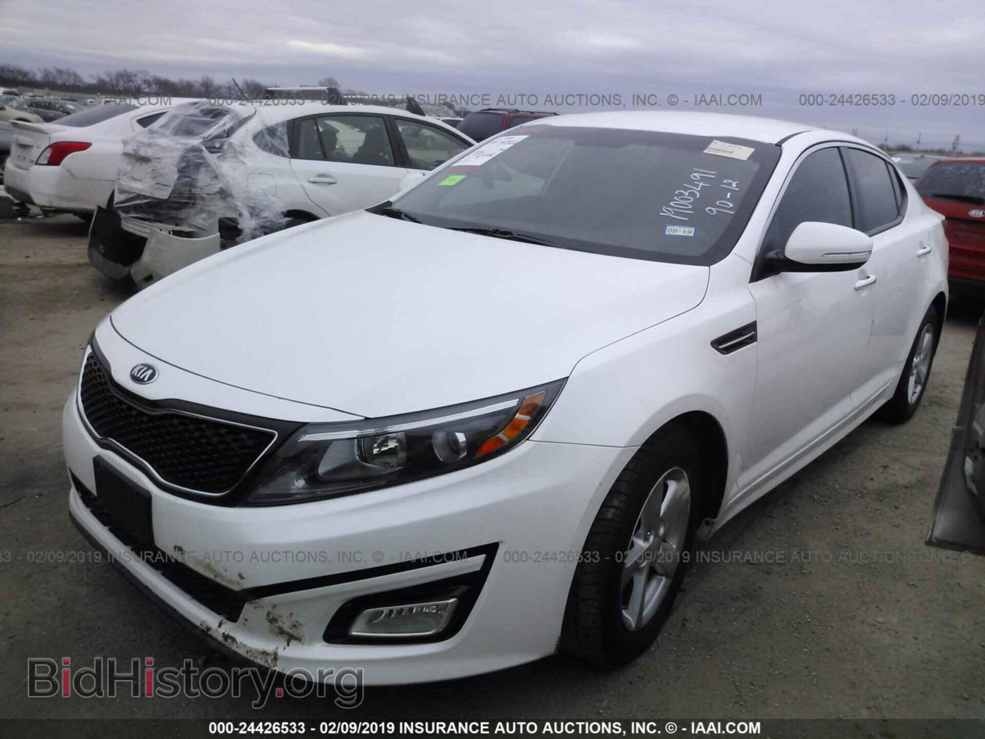 2015 KIA OPTIMA - VIN: KNAGM4A73F5532406 - Photo 2