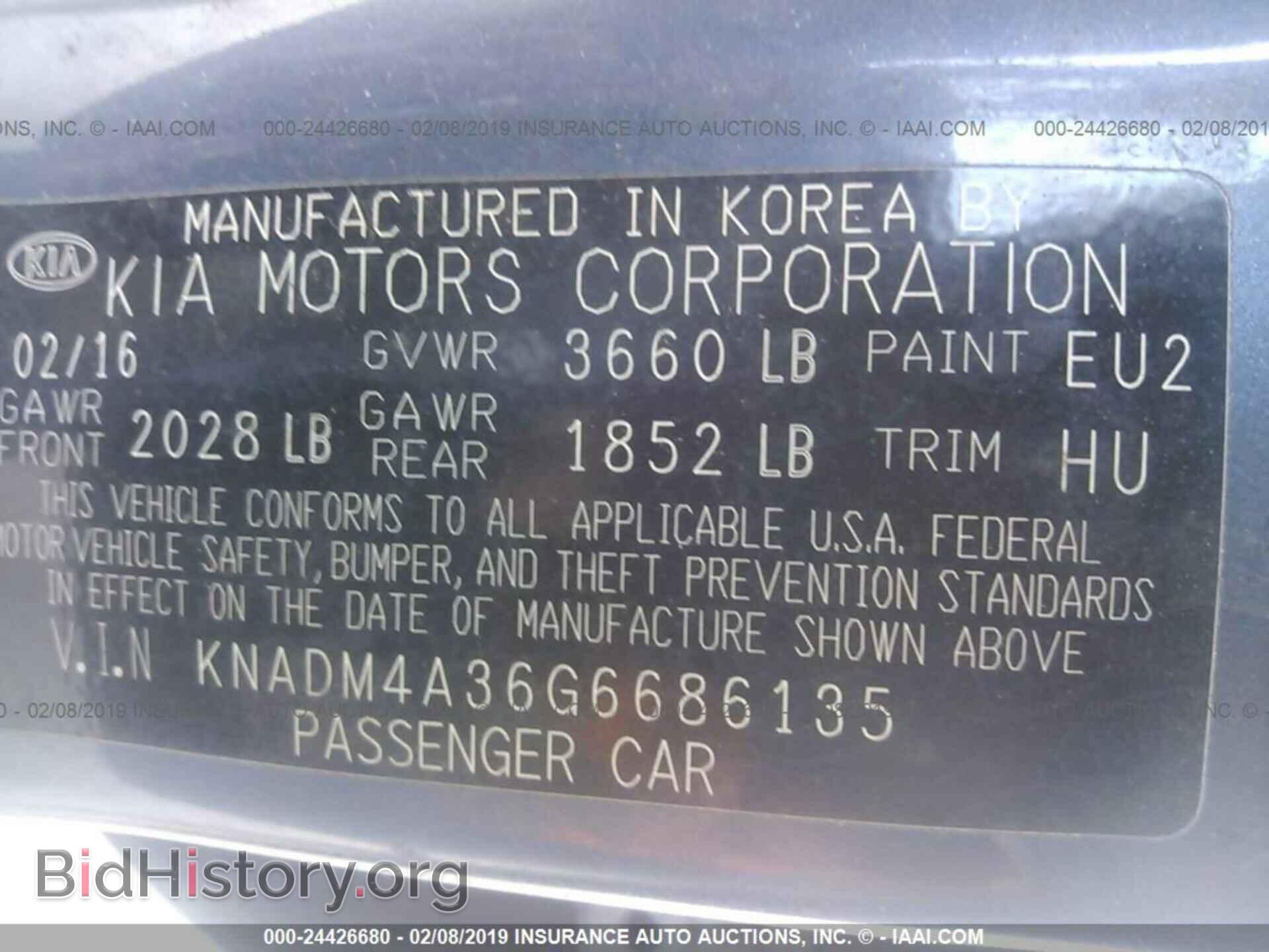 2016 KIA RIO - VIN: KNADM4A36G6686135 - Photo 9