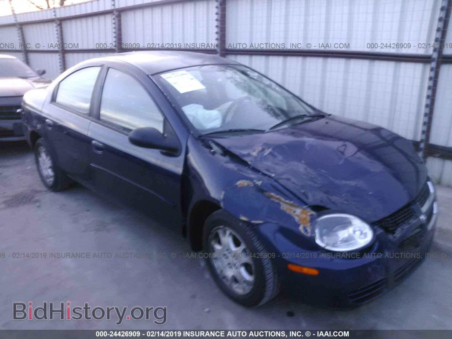 Фотография 1B3ES56C65D110843 - DODGE NEON 2005