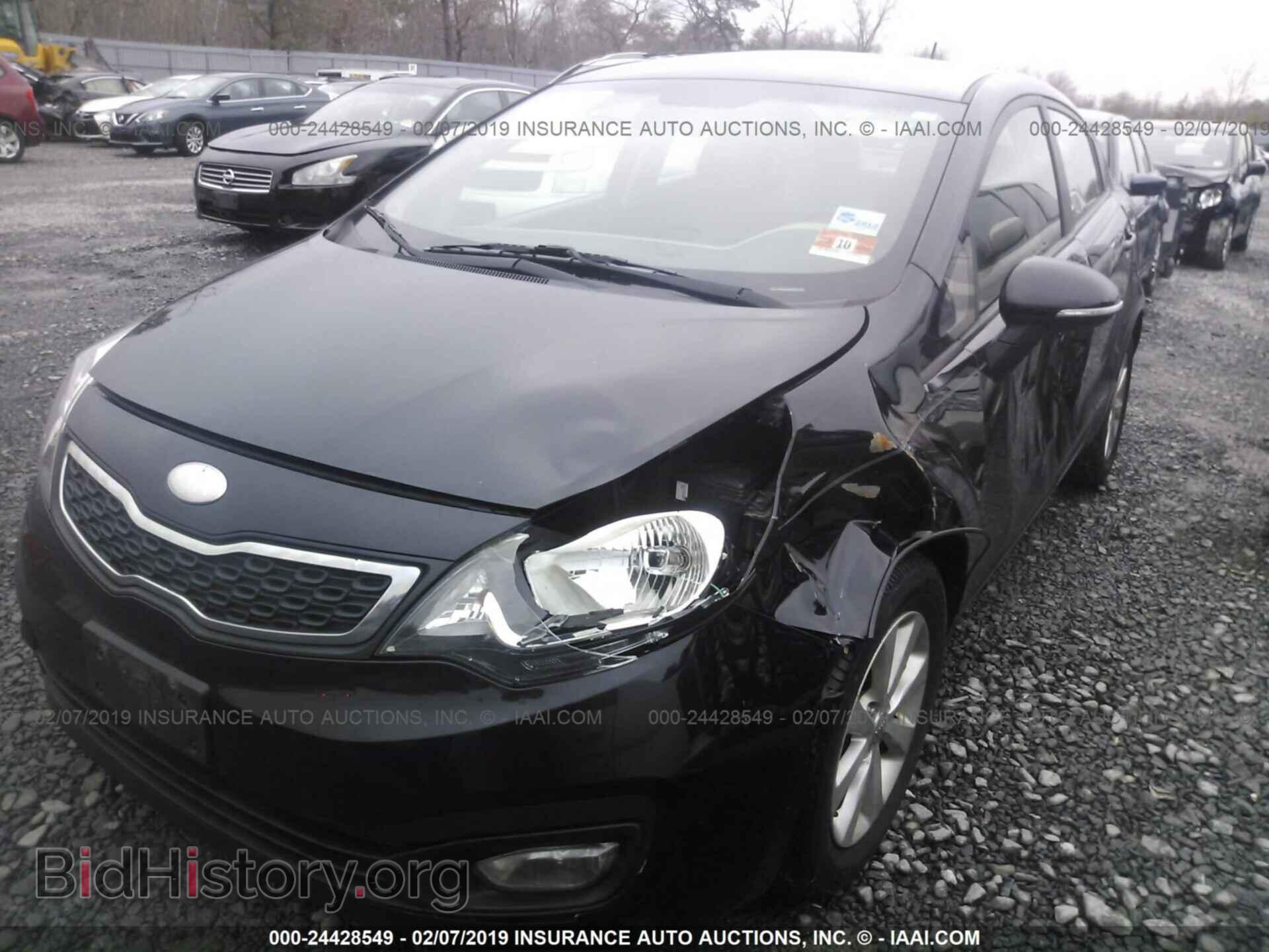 2013 KIA RIO - VIN: KNADN4A38D6285937 - Фото 2