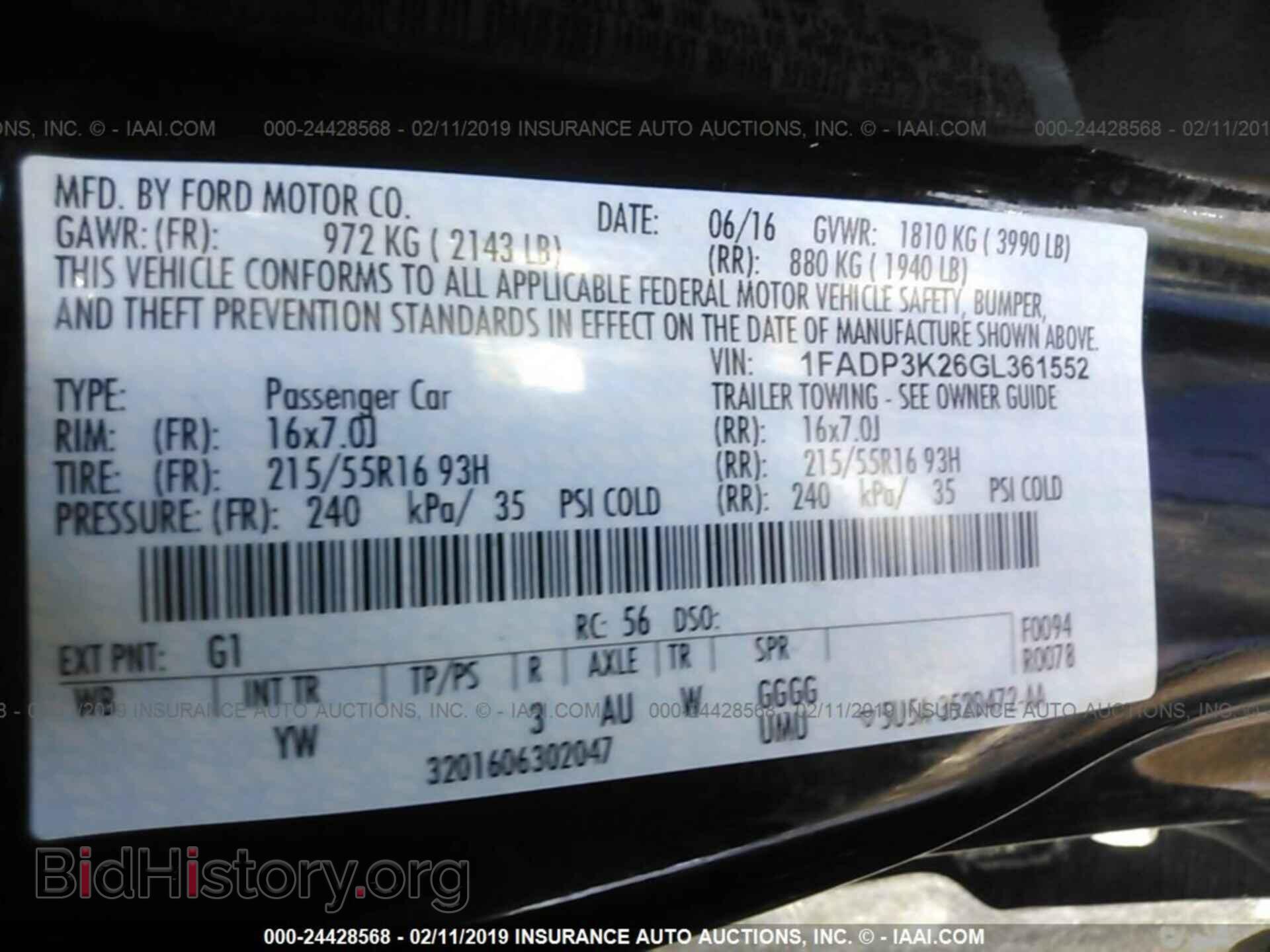2016 FORD FOCUS - VIN: 1FADP3K26GL361552 - Photo 9