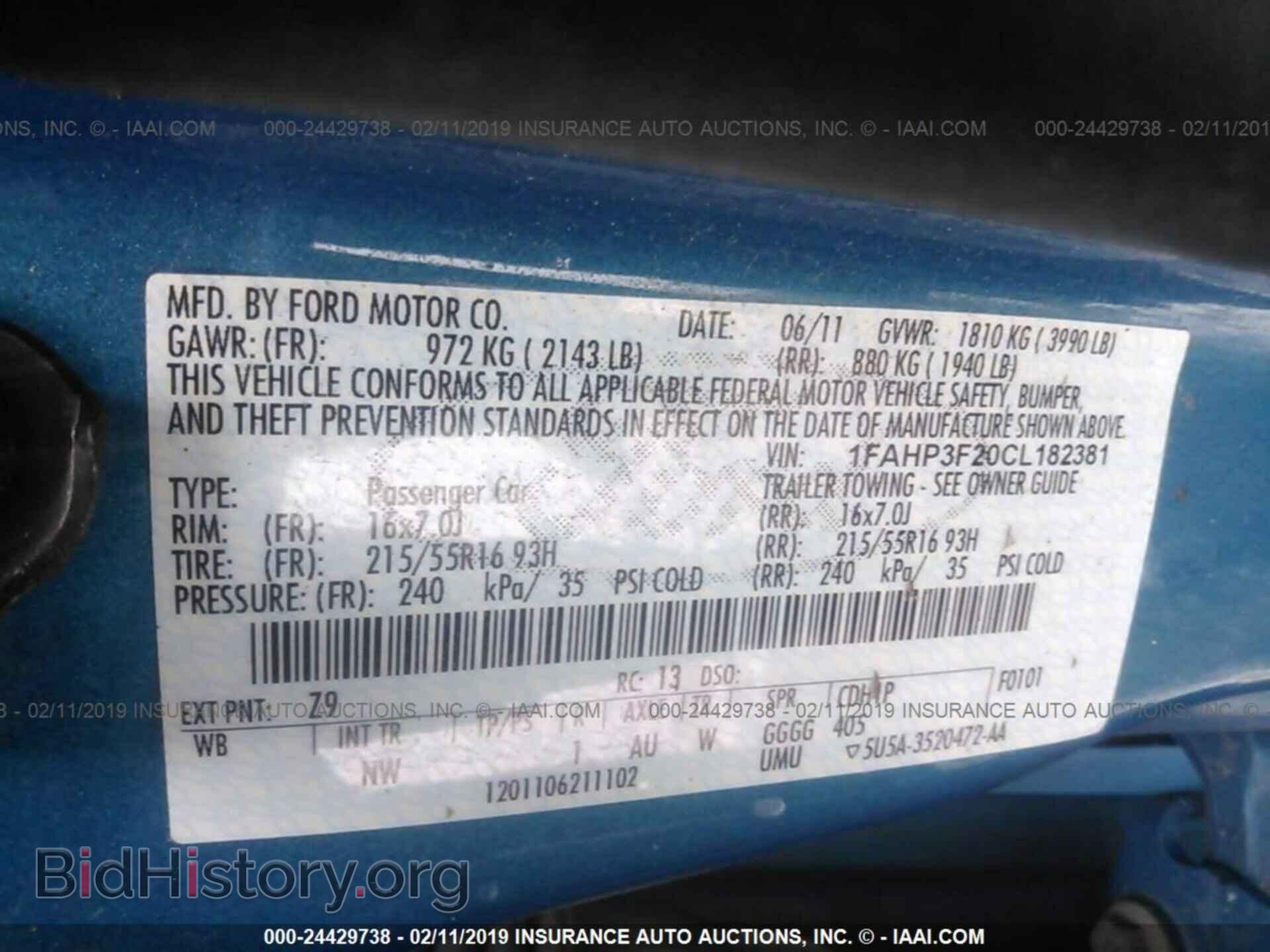 2012 FORD FOCUS - VIN: 1FAHP3F20CL182381 - Photo 9