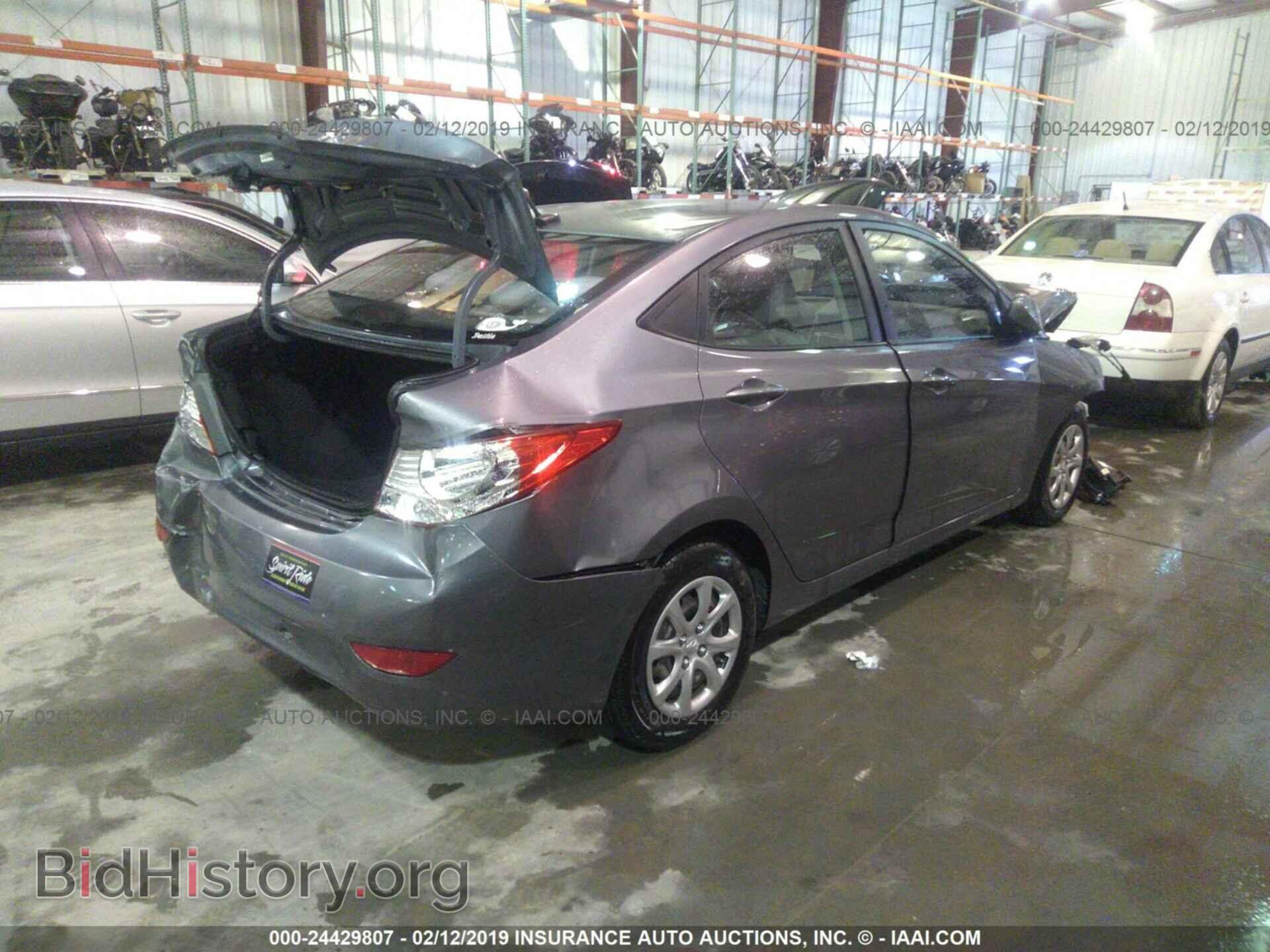 2013 HYUNDAI ACCENT - VIN: KMHCT4AEXDU505849 - Фото 4