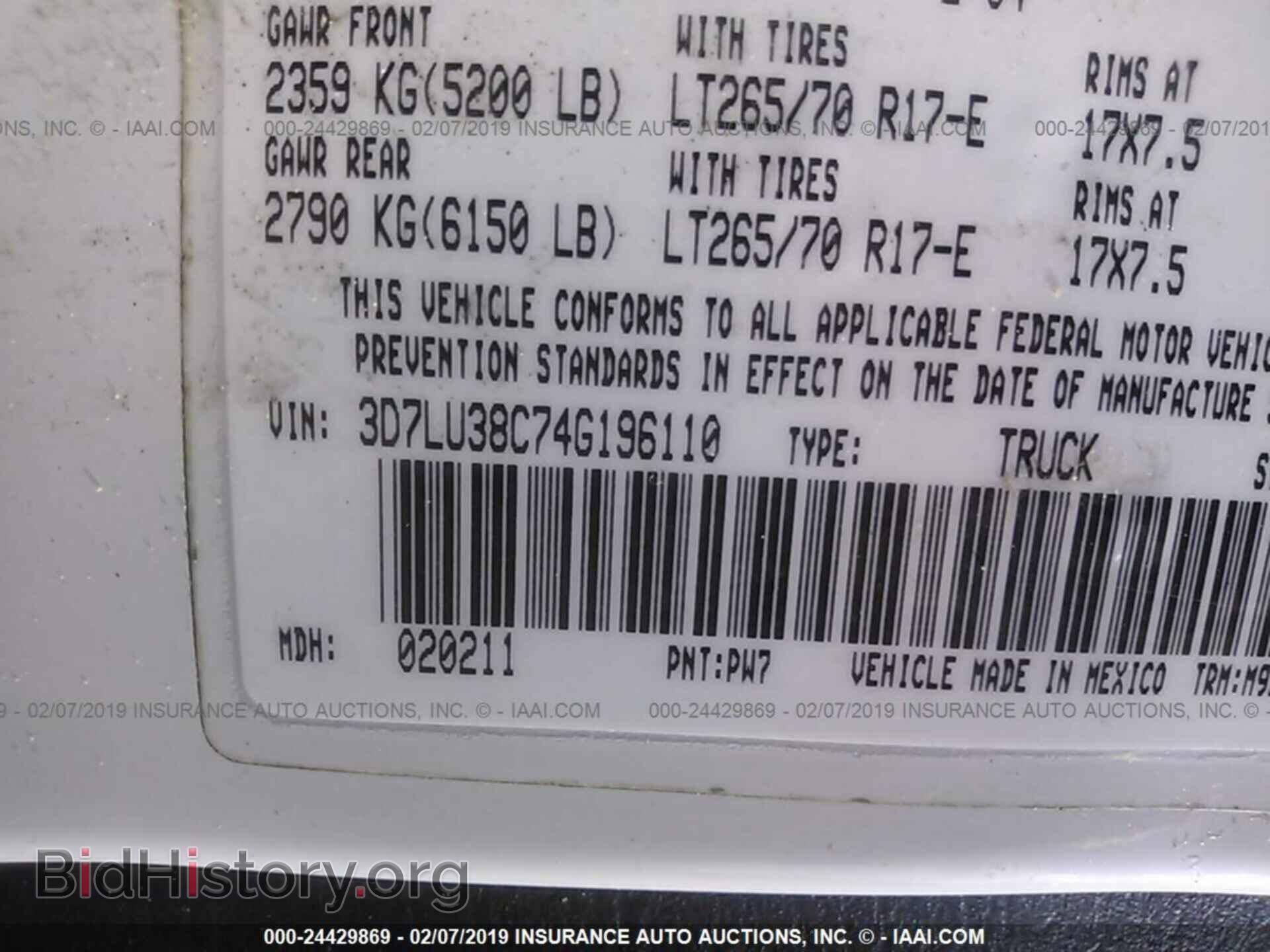 2004 DODGE RAM 3500 - VIN: 3D7LU38C74G196110 - Photo 9