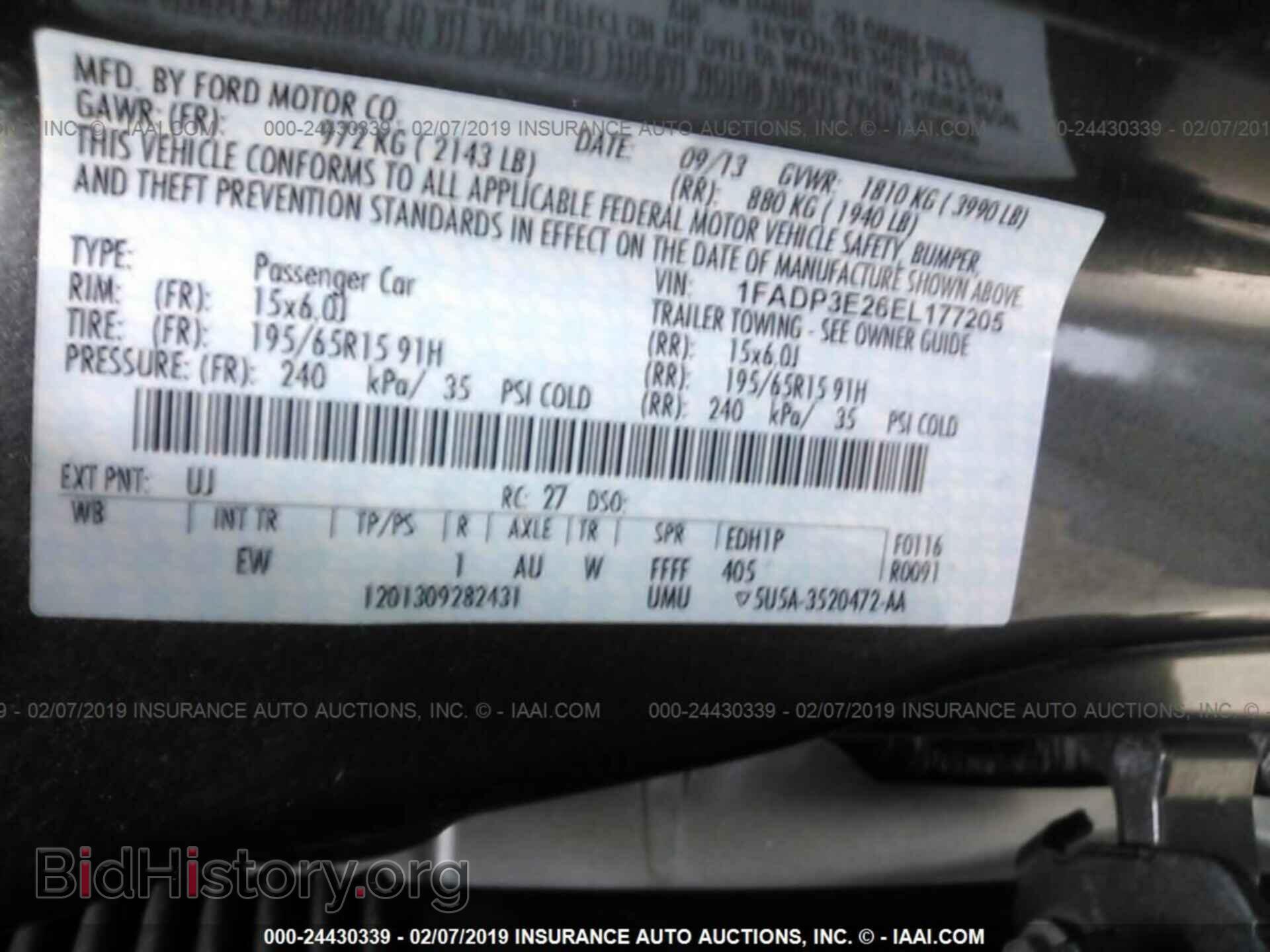 2014 FORD FOCUS - VIN: 1FADP3E26EL177205 - Photo 9