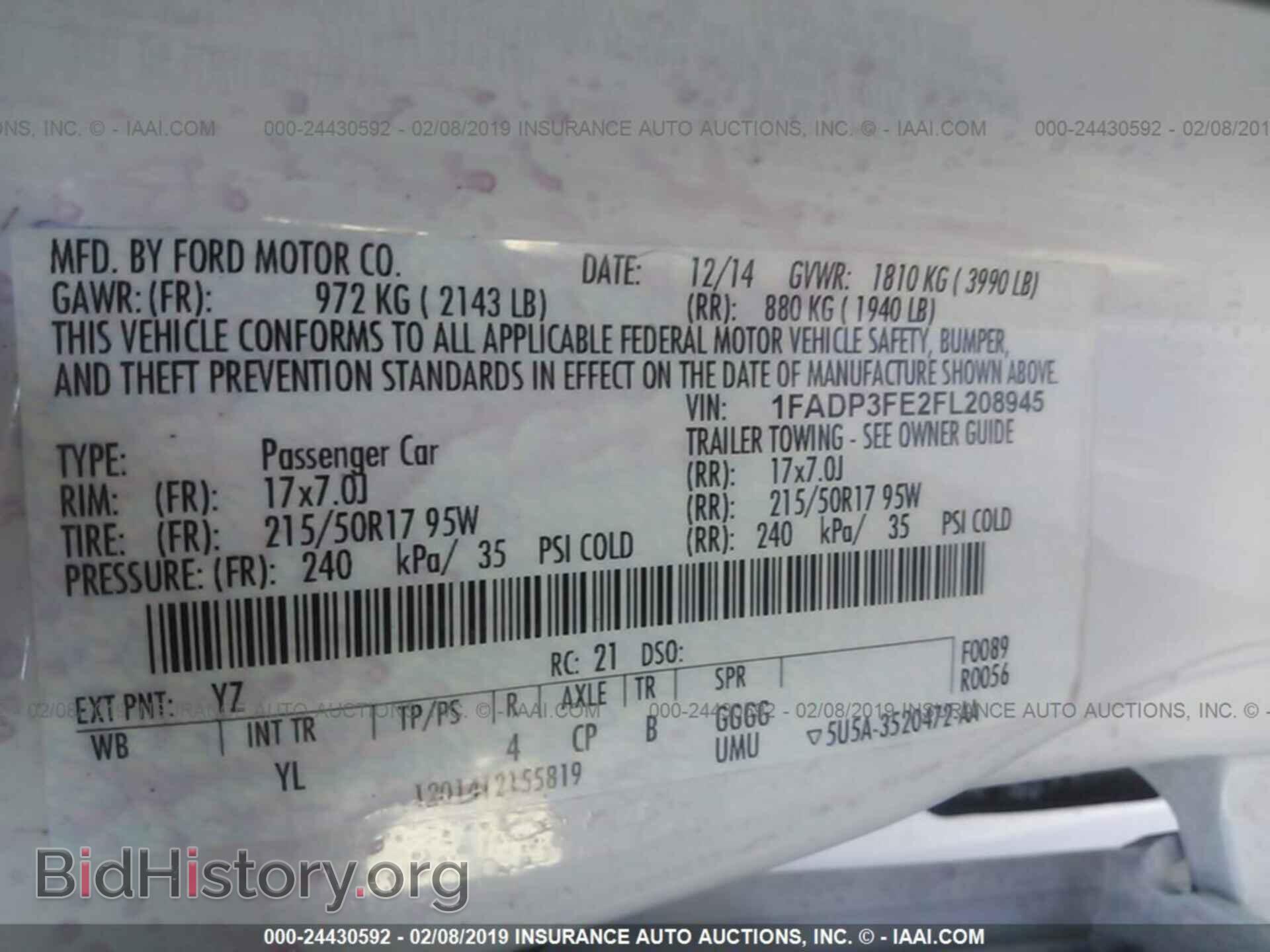 2015 FORD FOCUS - VIN: 1FADP3FE2FL208945 - Photo 9