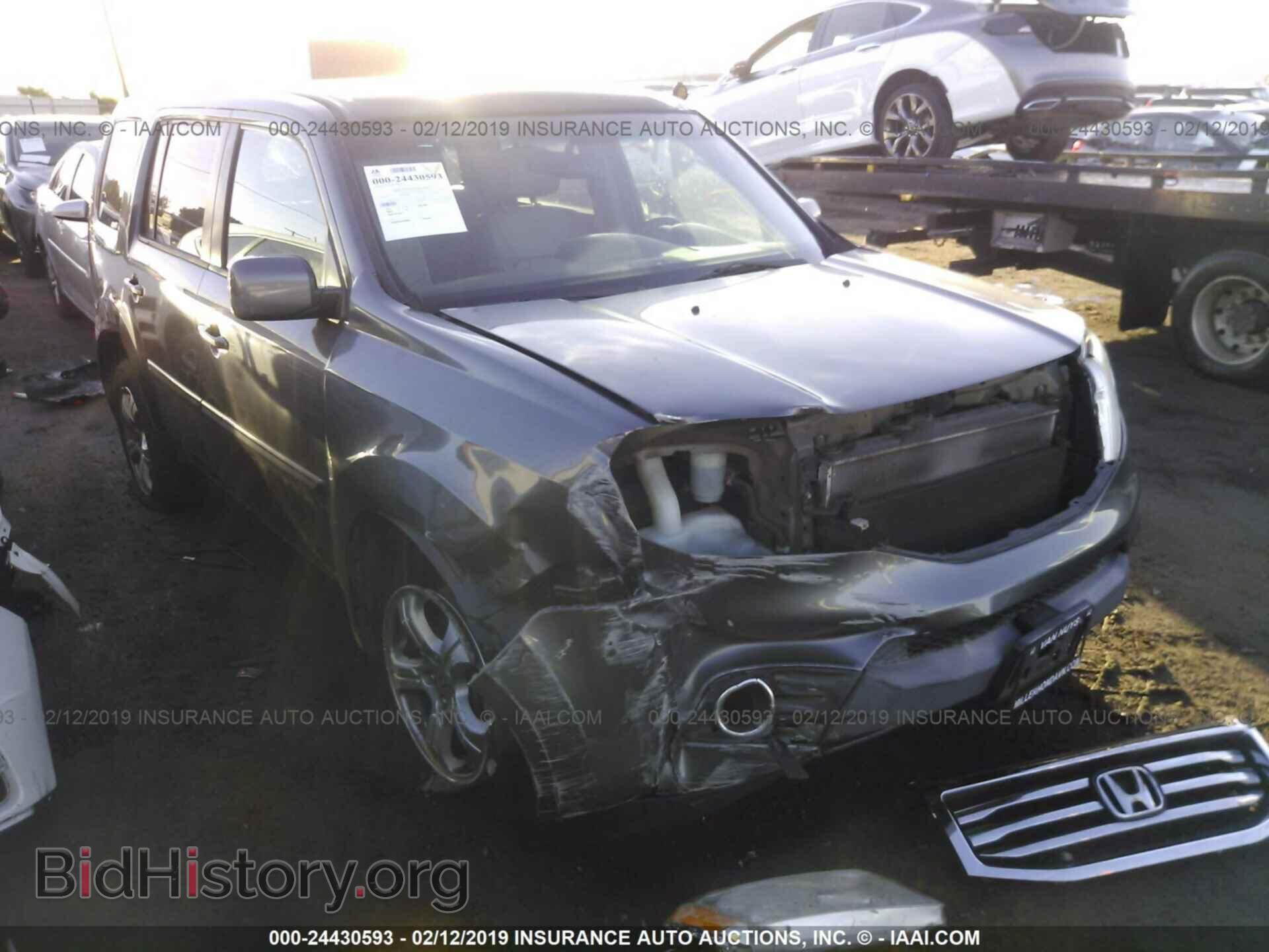 Фотография 5FNYF3H51CB037082 - HONDA PILOT 2012