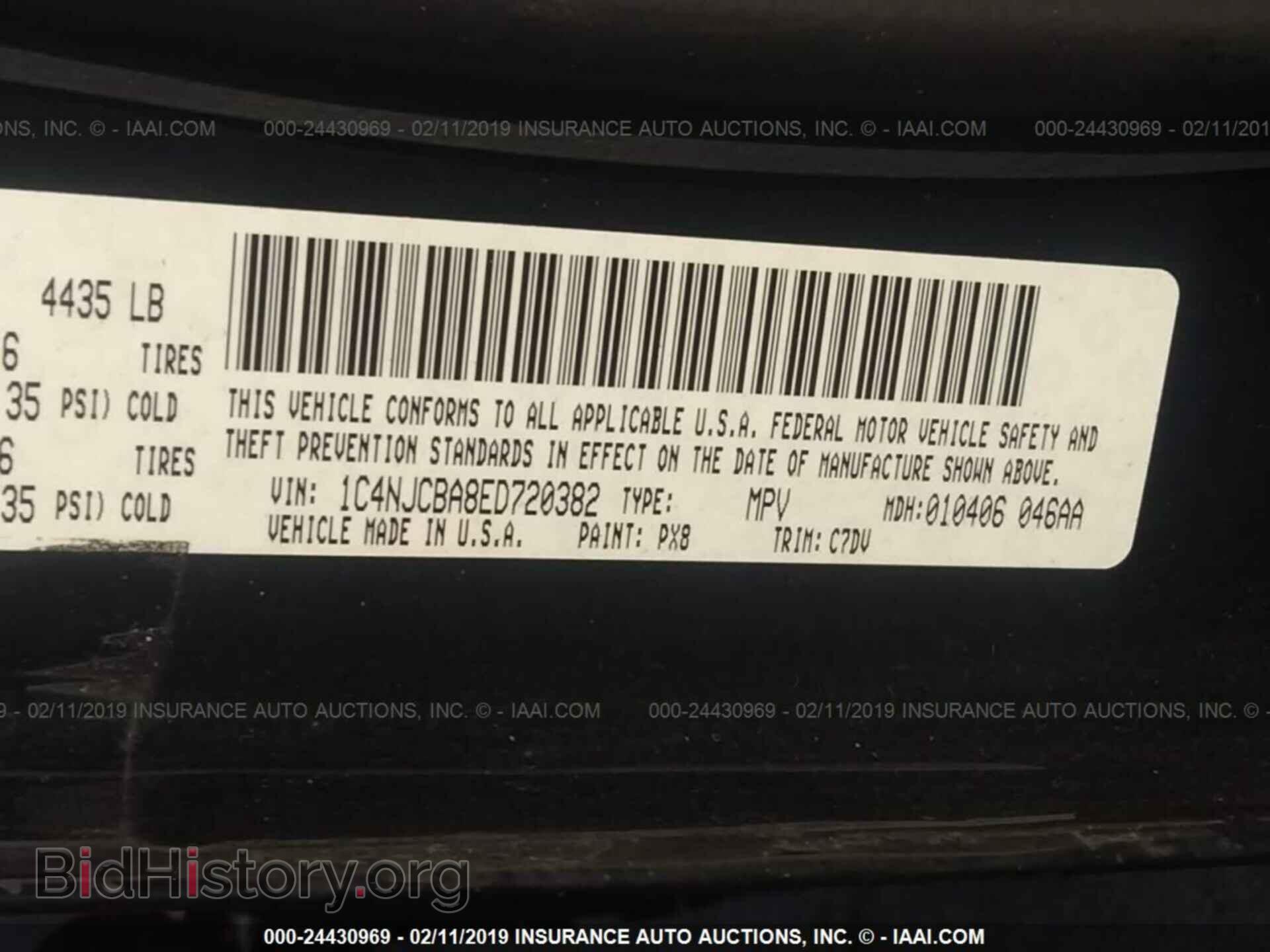 2014 JEEP COMPASS - VIN: 1C4NJCBA8ED720382 - Photo 9