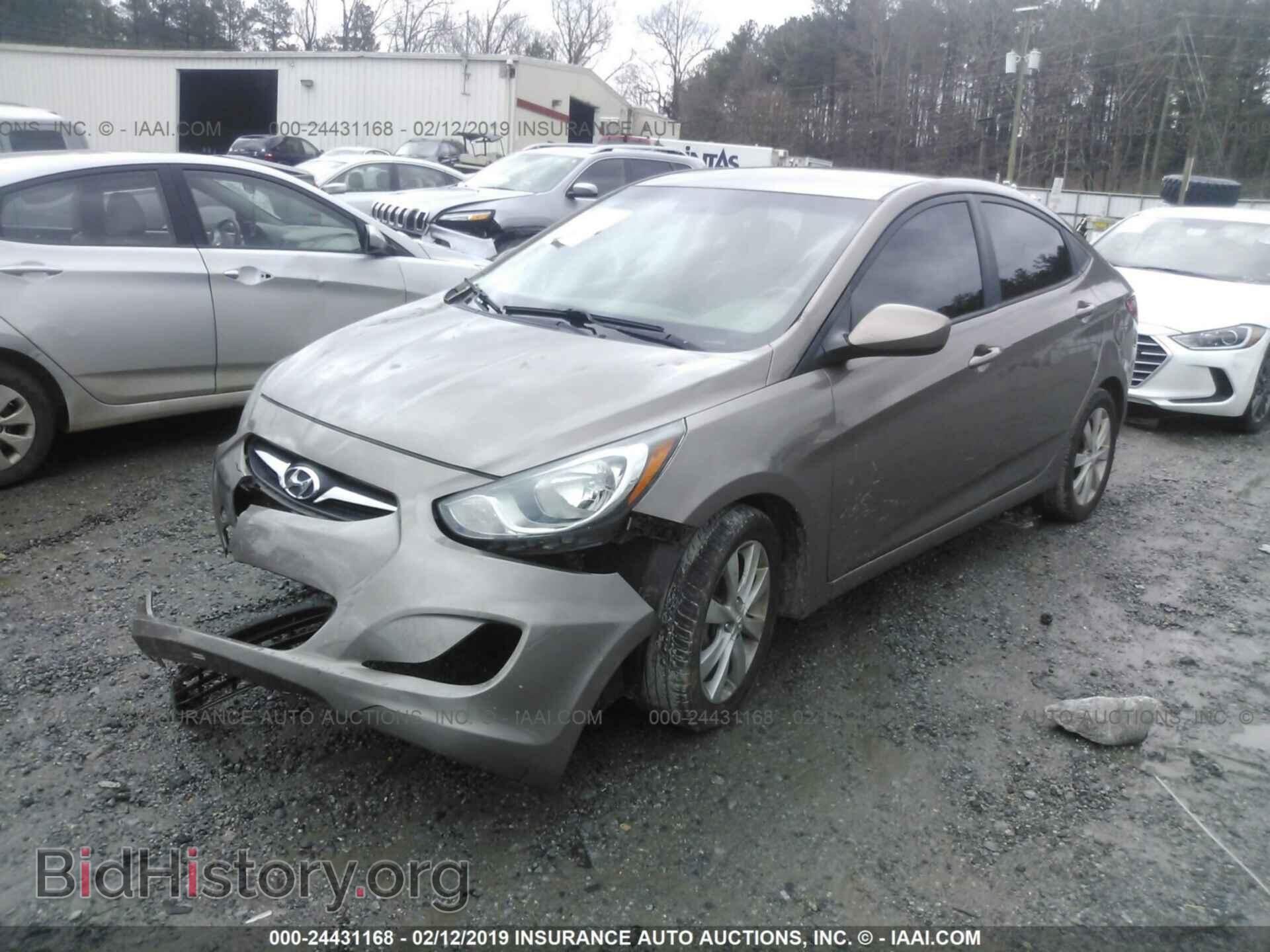 2013 HYUNDAI ACCENT - VIN: KMHCU4AEXDU277638 - Фото 2