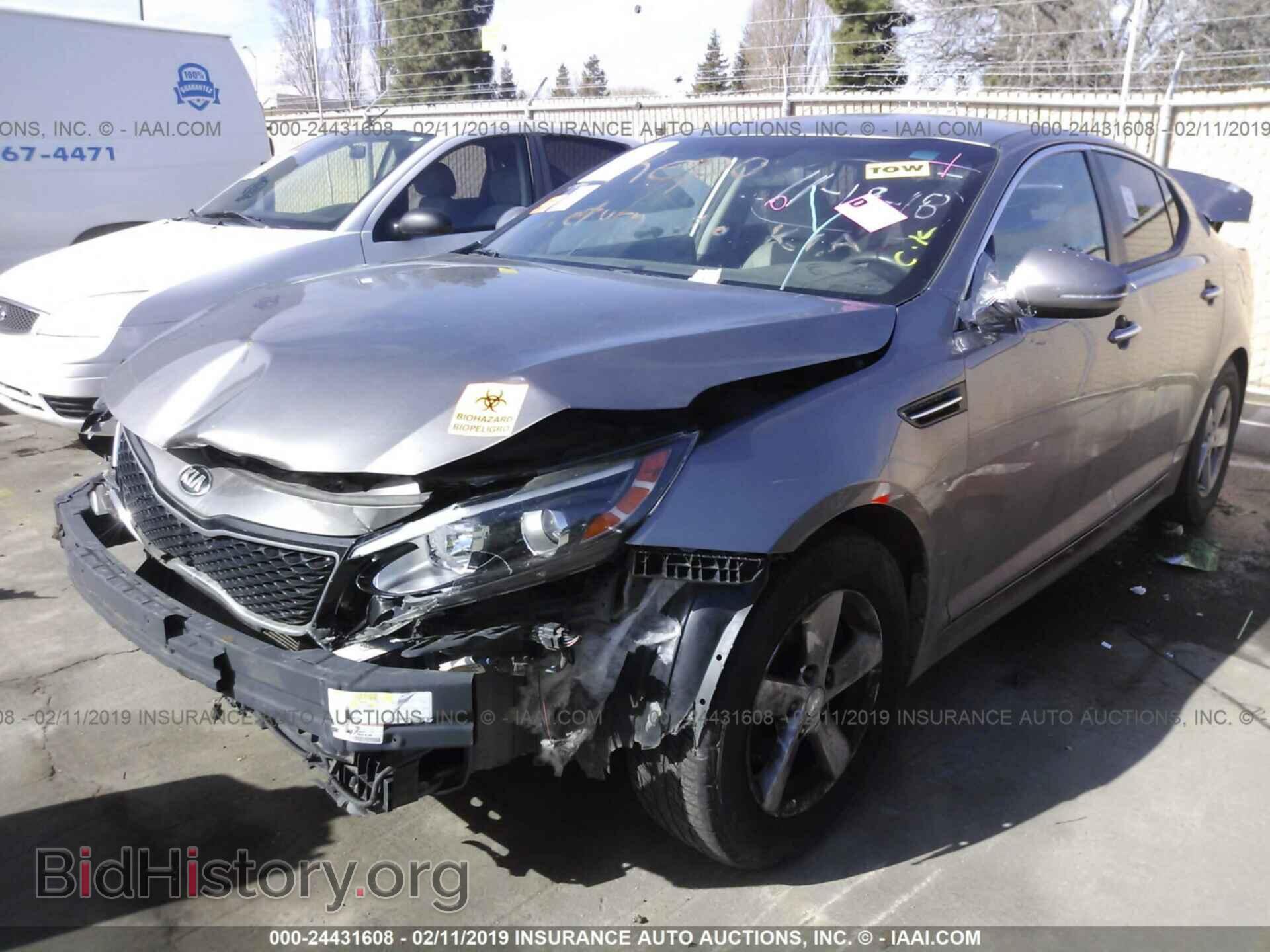 2014 KIA OPTIMA - VIN: 5XXGM4A74EG297964 - Фото 2